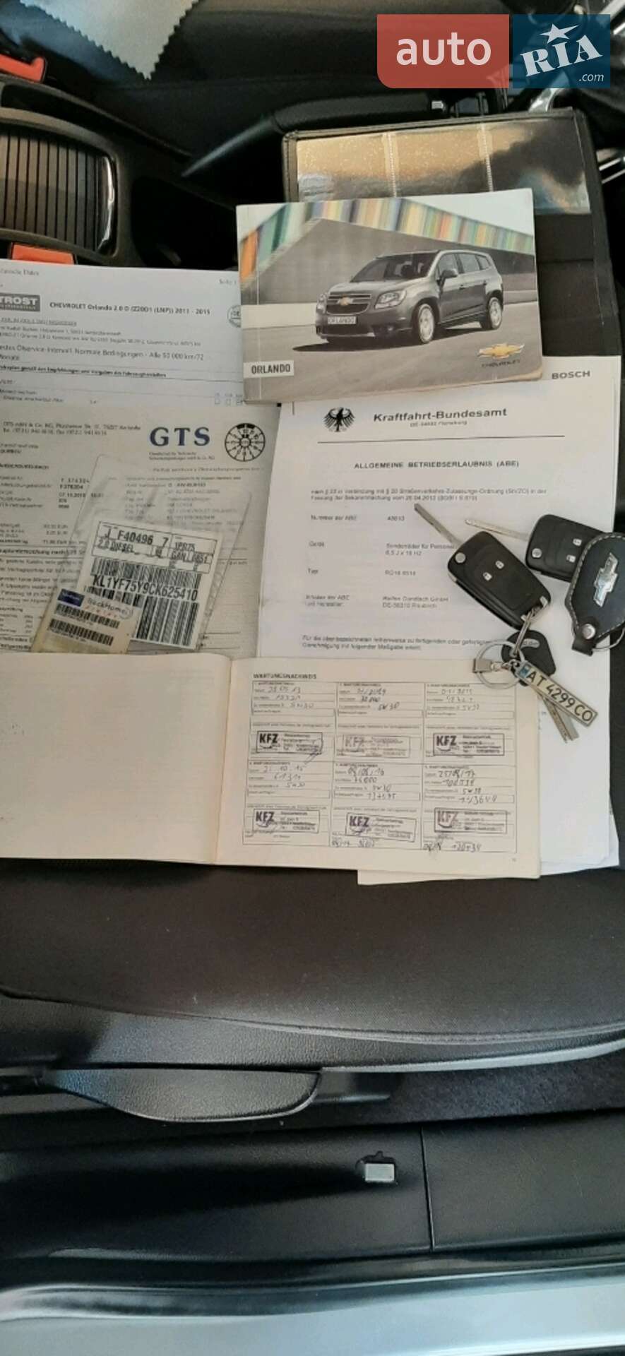 Chevrolet Orlando 2012 VIN KL1YF75Y9CK625410 фото оголошення 59 з 89