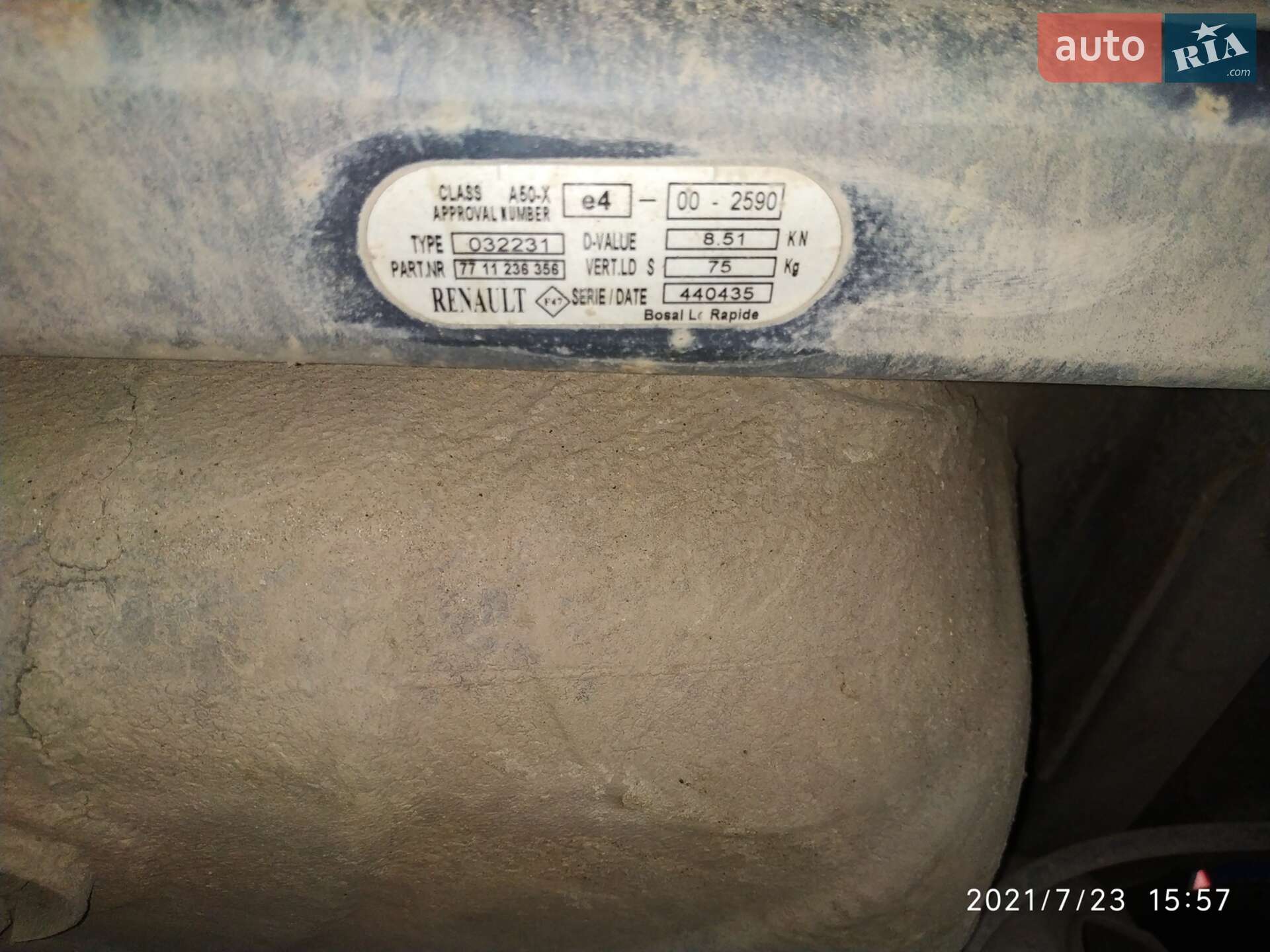 Renault Laguna 2006 VIN VF1KG1PBA35355790 фото оголошення 26 з 71