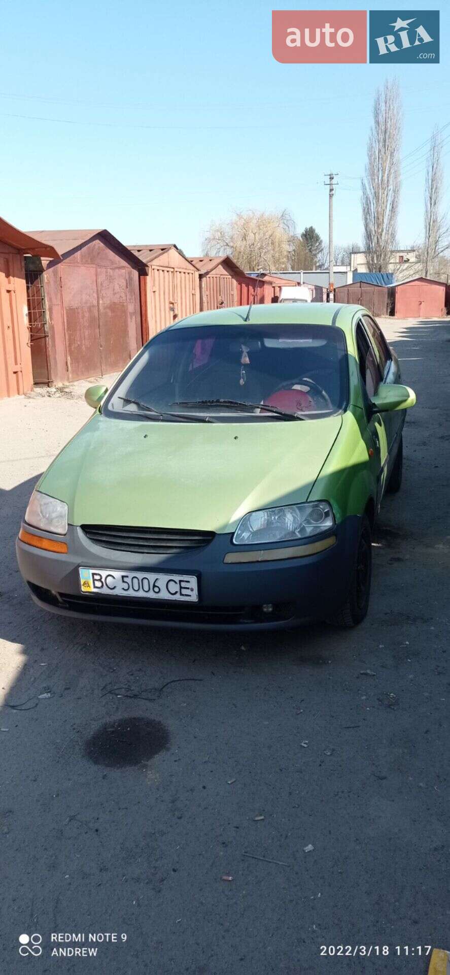 Chevrolet Aveo 2004 VIN KLASF69YE4B184485 фото оголошення 9 з 26