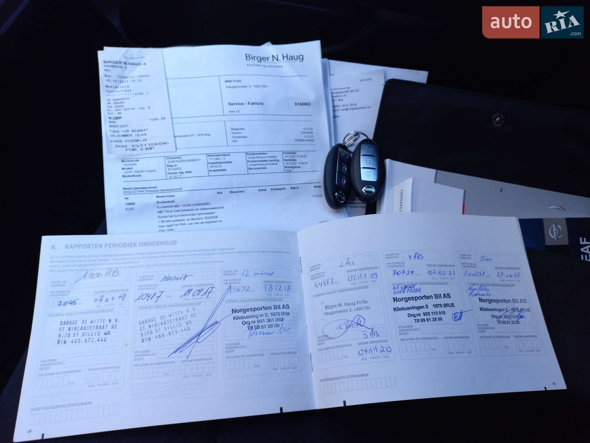 Nissan Leaf 2017 VIN SJNFAAZE0U6060817 фото оголошення 20 з 23
