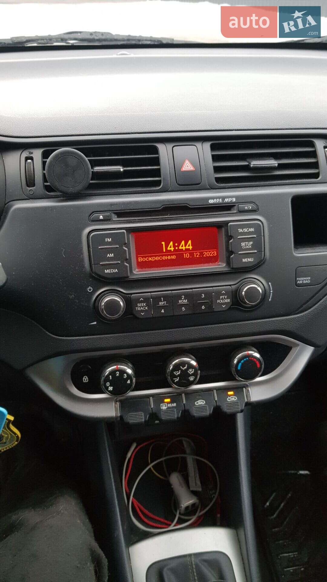 Kia Rio 2012 VIN KNADL515AC6771671 фото оголошення 7 з 12