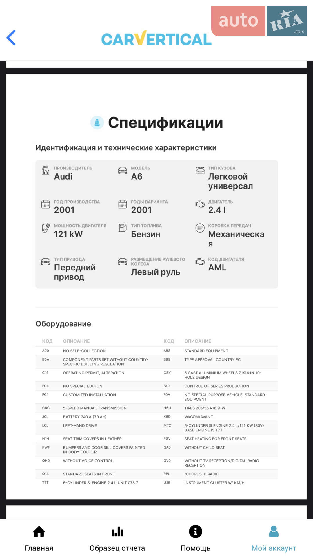 Audi A6 2001 VIN WAUZZZ4BZ1N116093 фото оголошення 78 з 86