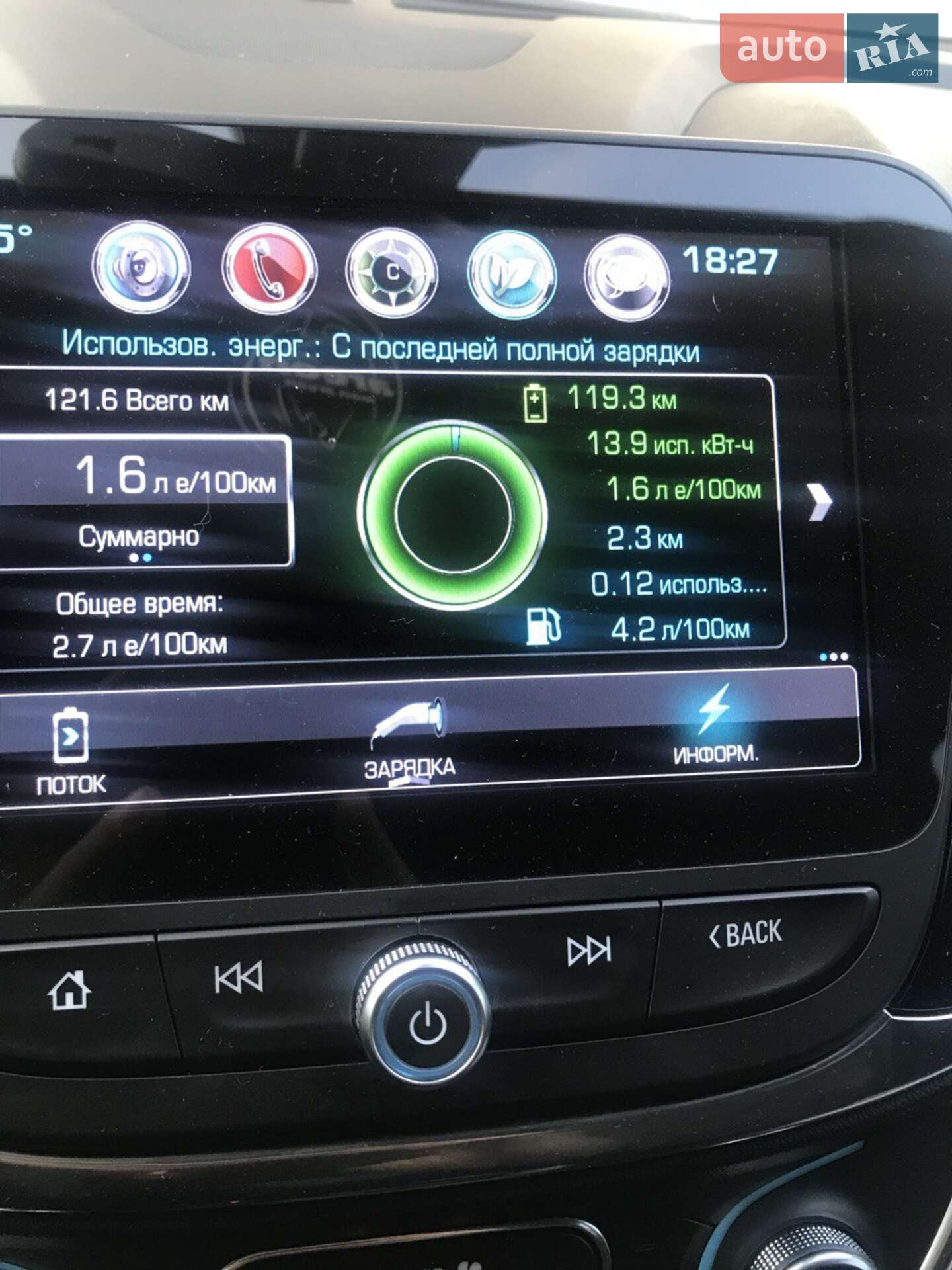 Chevrolet Volt 2016 VIN 1G1RB6S54HU122306 фото оголошення 10 з 19