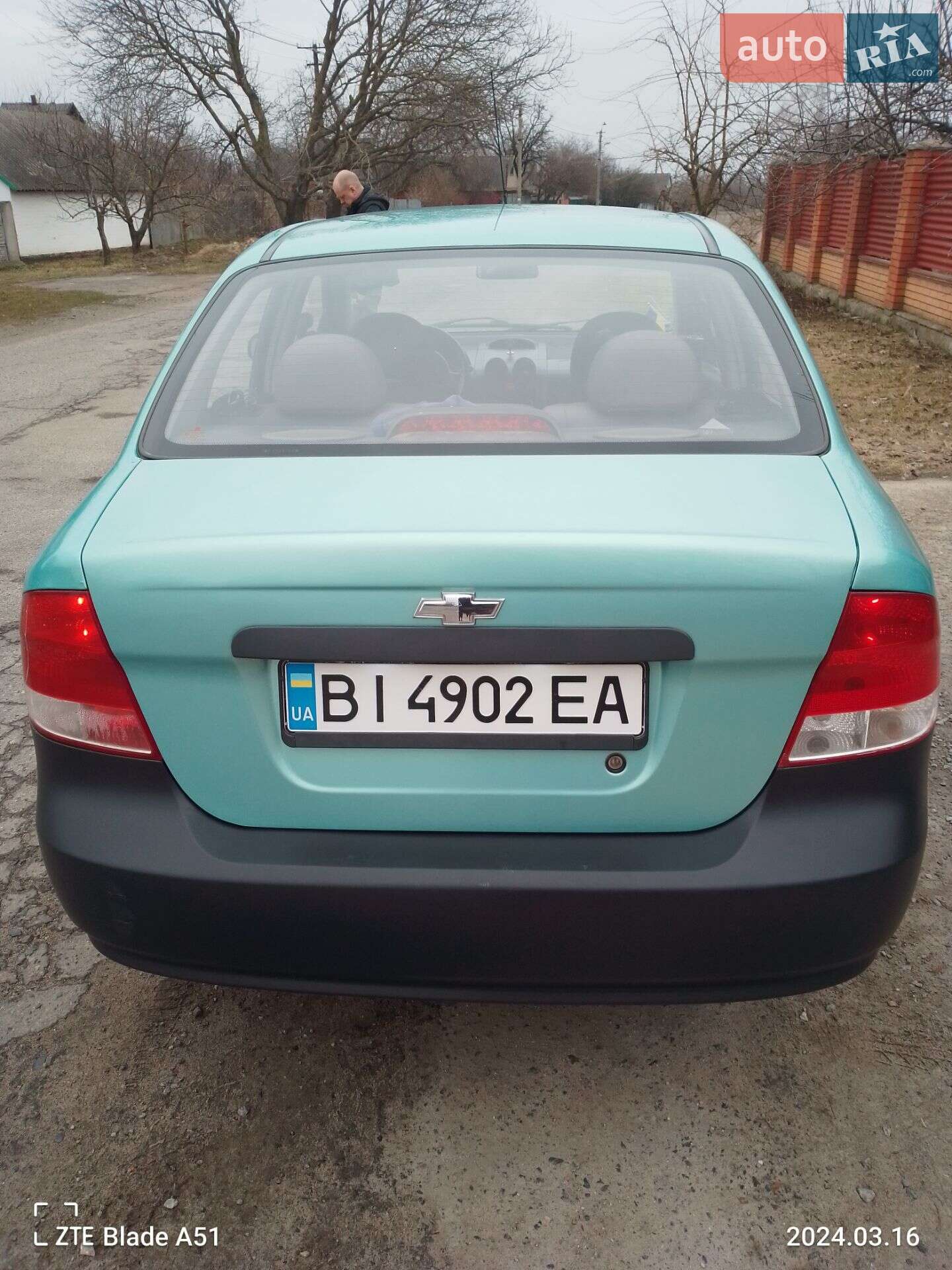 Chevrolet Aveo 2005 VIN Y6DSF69YE6B521799 фото оголошення 4 з 8