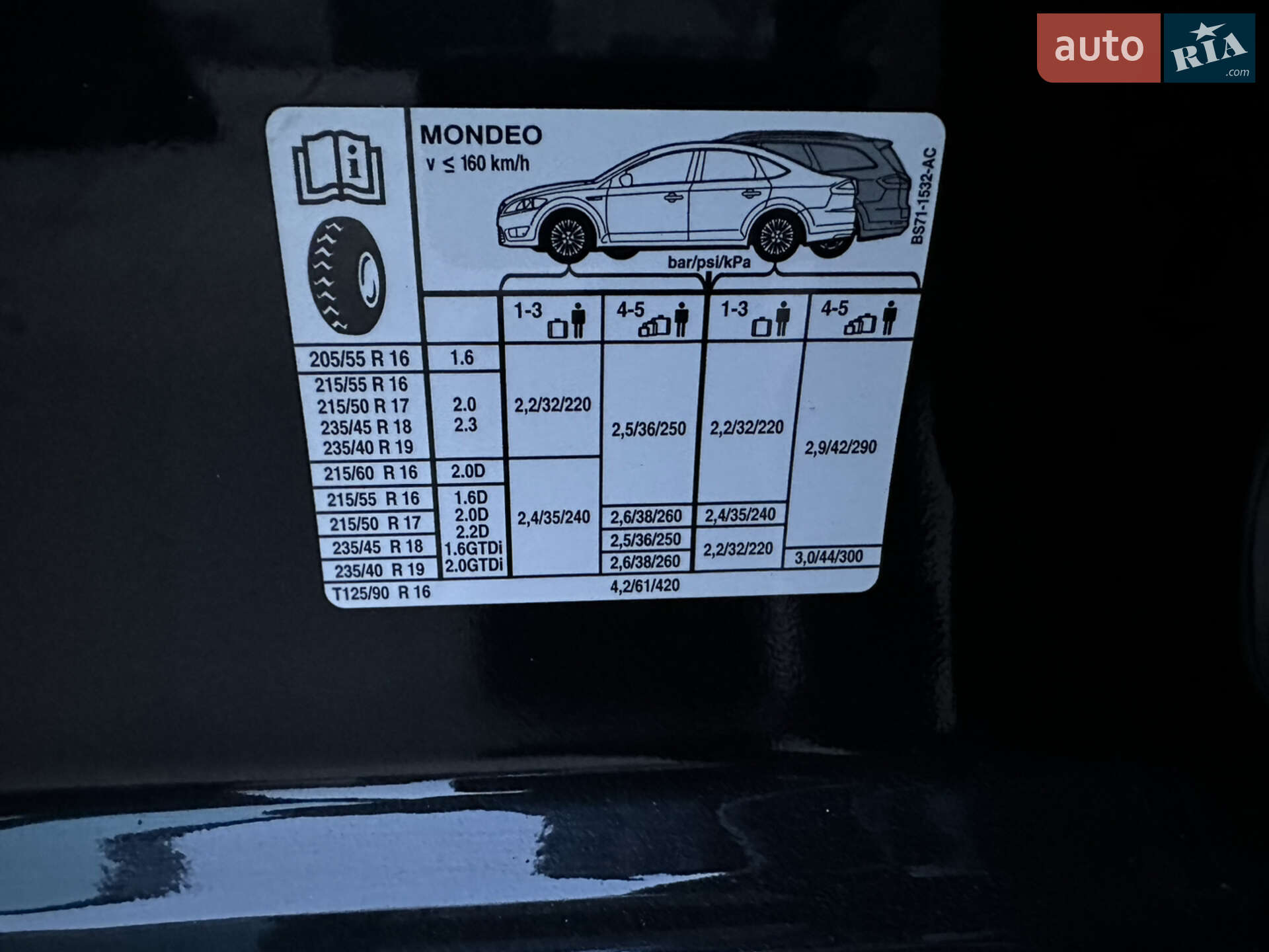 Ford Mondeo 2013 VIN WF0GXXGBBGDG57223 фото оголошення 11 з 14