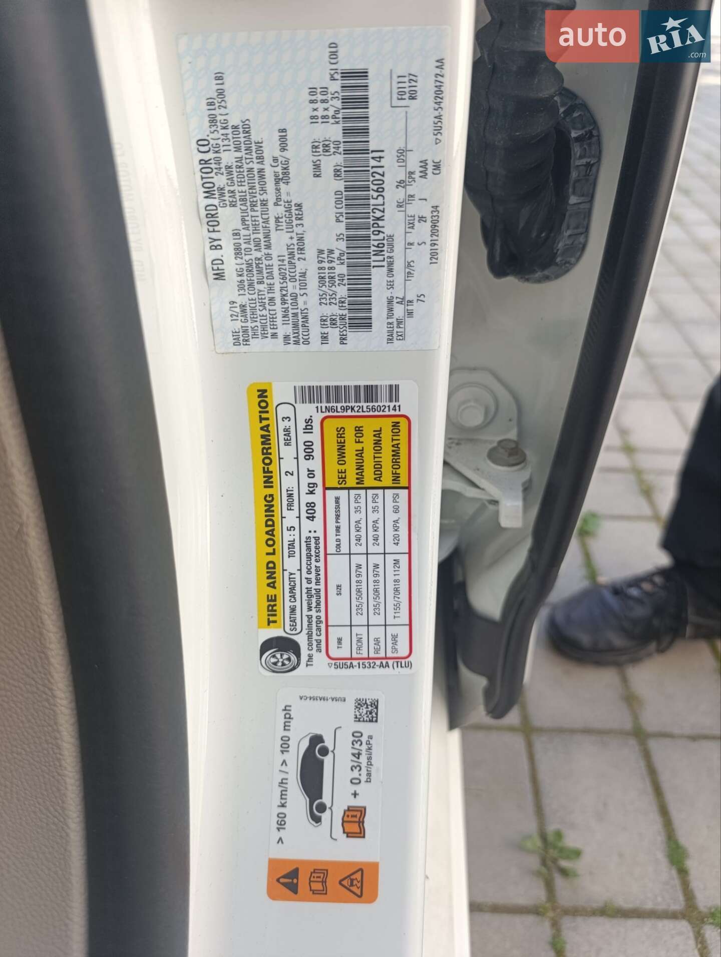 Lincoln Continental 2019 VIN 1LN6L9PK2L5602141 фото оголошення 35 з 36