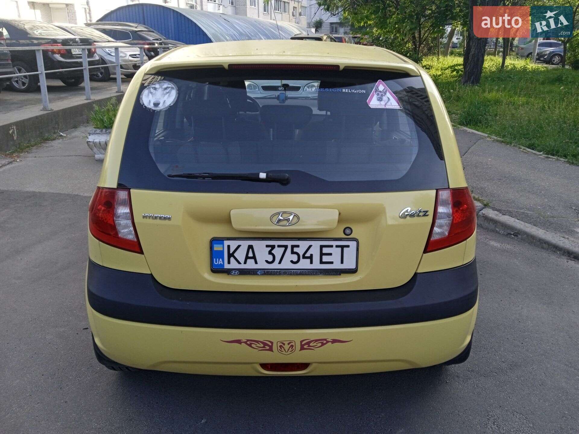 Hyundai Getz 2008 VIN KMHBT51DP8U780325 фото оголошення 5 з 7
