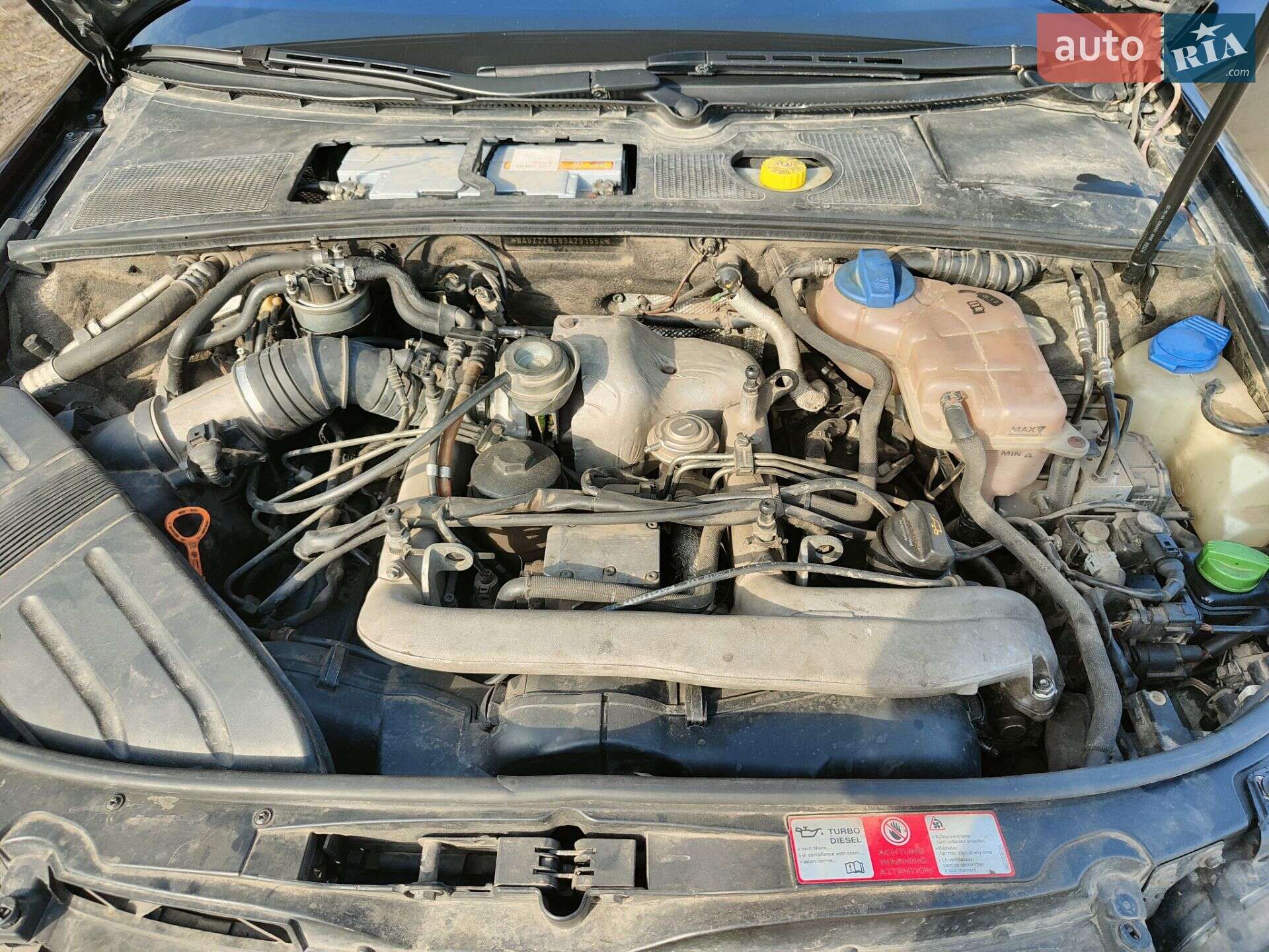 Audi A4 2003 VIN WAUZZZ8E83A291554 фото оголошення 2 з 10