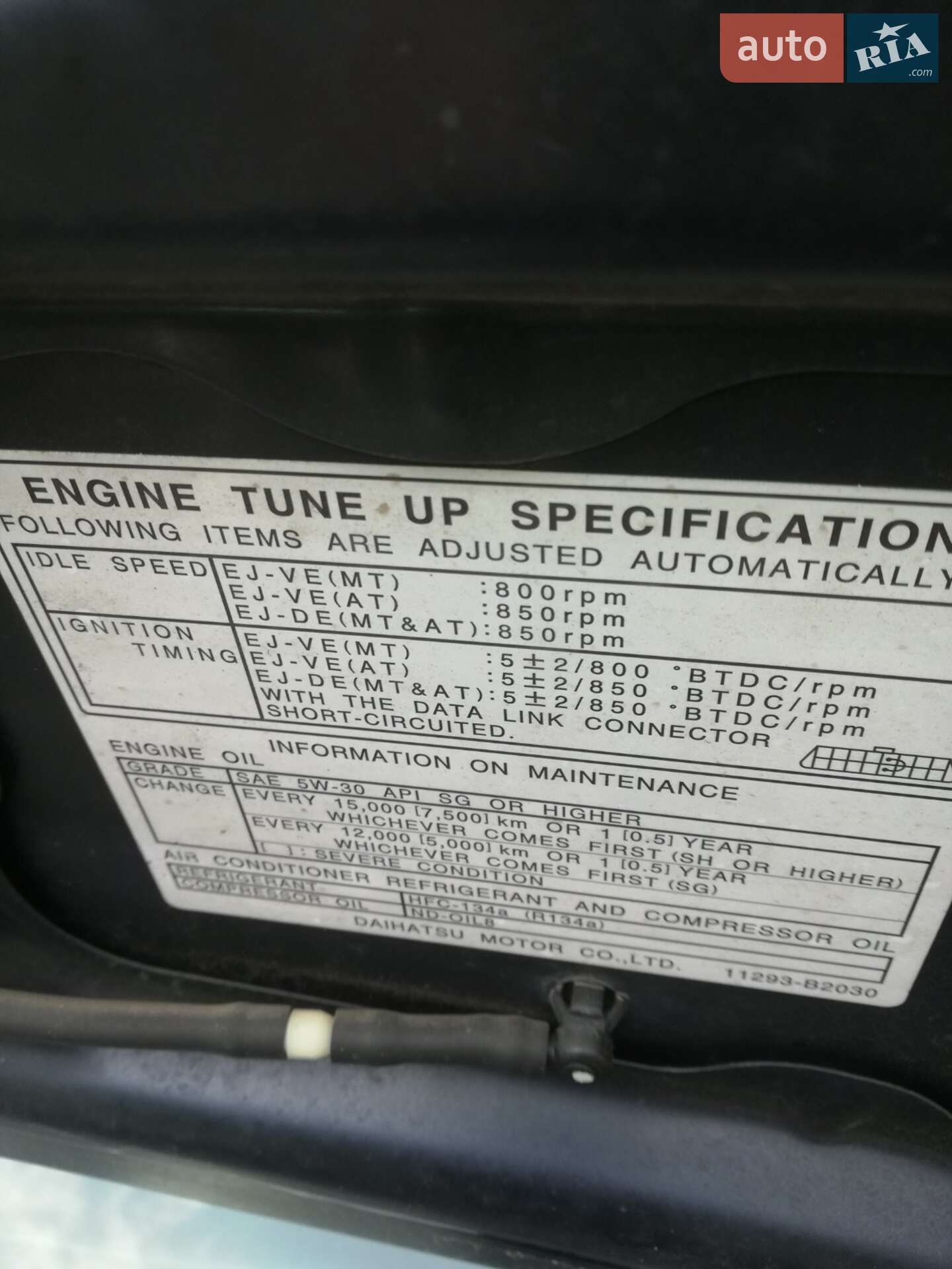 Daihatsu Cuore 2003 VIN JDAL251S001005545 фото оголошення 17 з 26