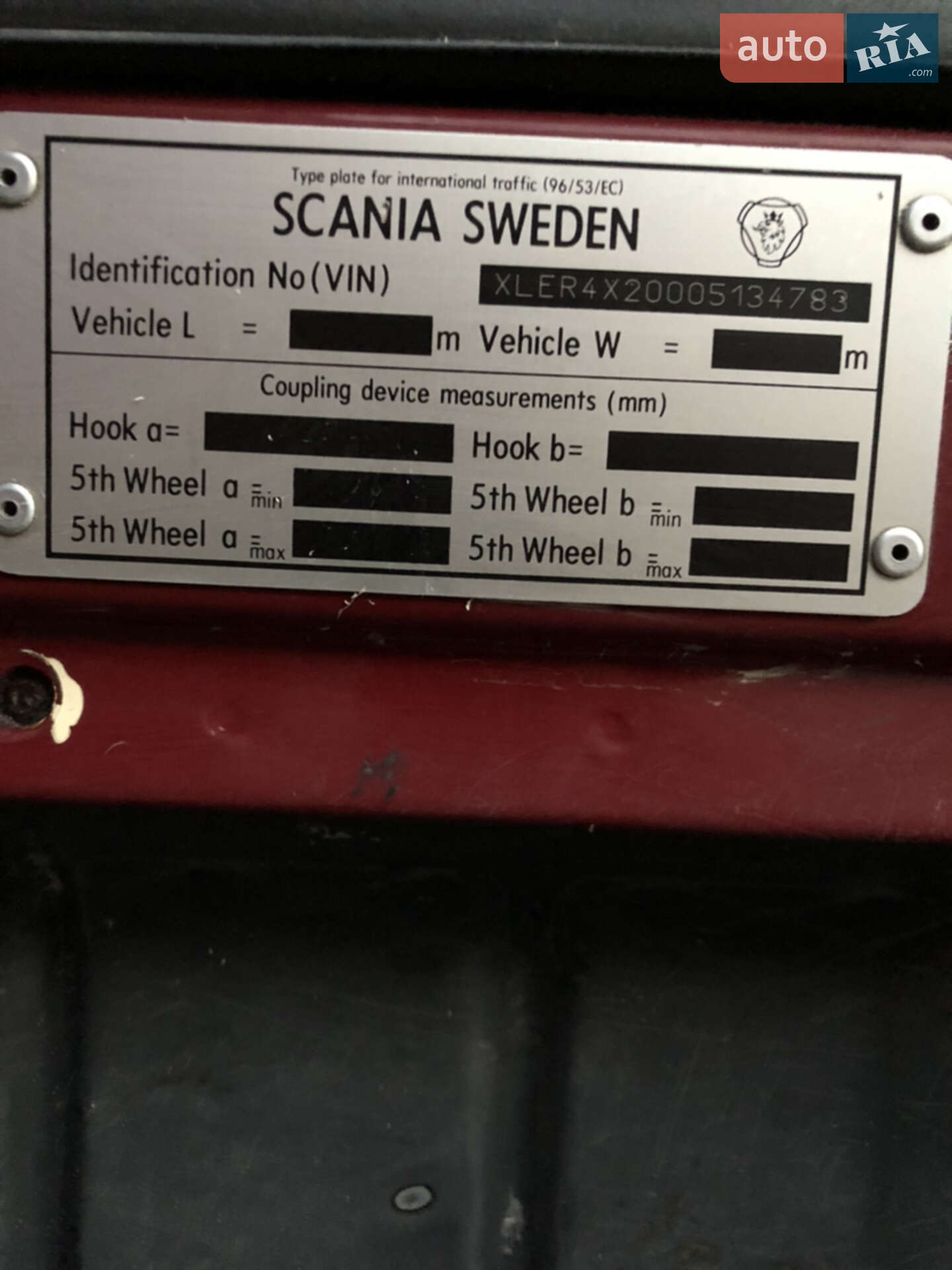Scania R 420 2005 VIN XLER4X20005134783 фото оголошення 18 з 31