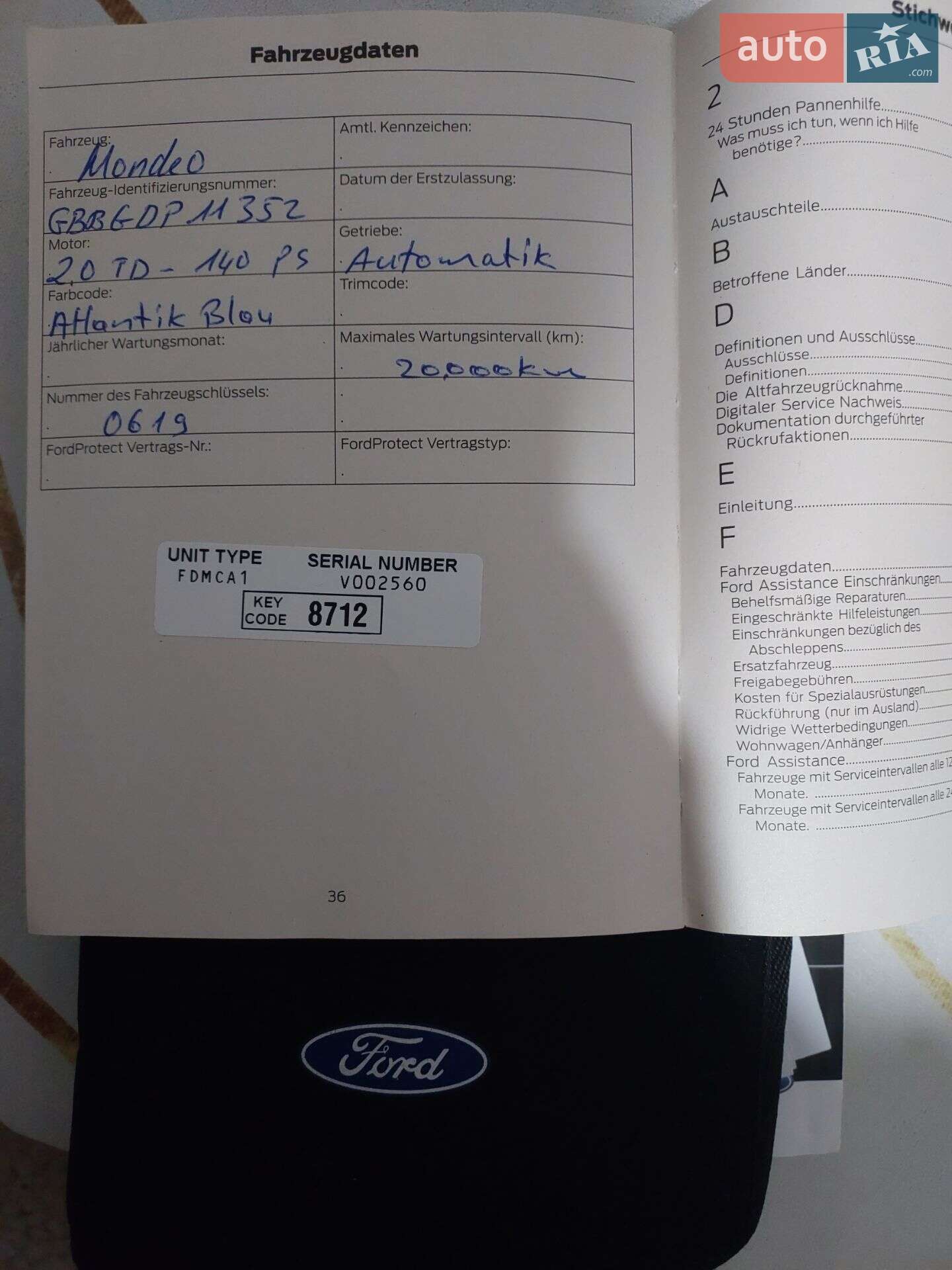 Ford Mondeo 2013 VIN WF0GXXGBBGDP11352 фото оголошення 19 з 22