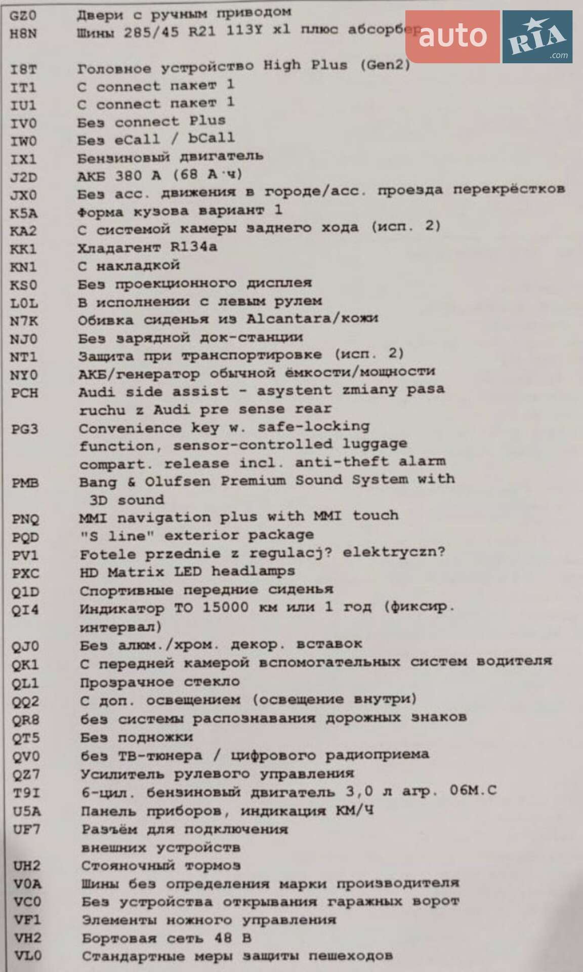Audi Q8 2018 VIN WAUZZZF14KD004904 фото оголошення 22 з 24