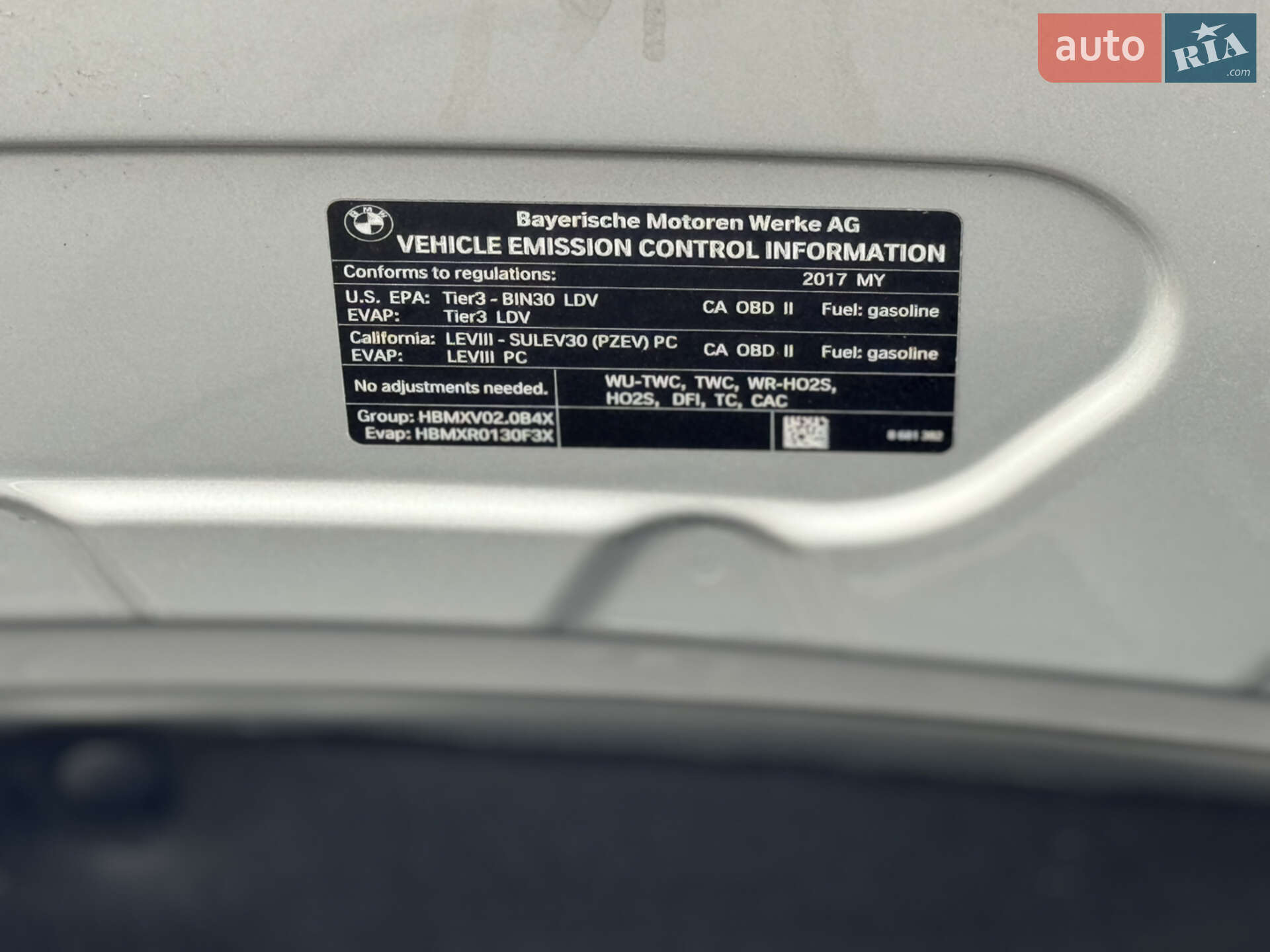 BMW 3 Series 2017 VIN WBA8Z9C34HG827387 фото оголошення 34 з 37