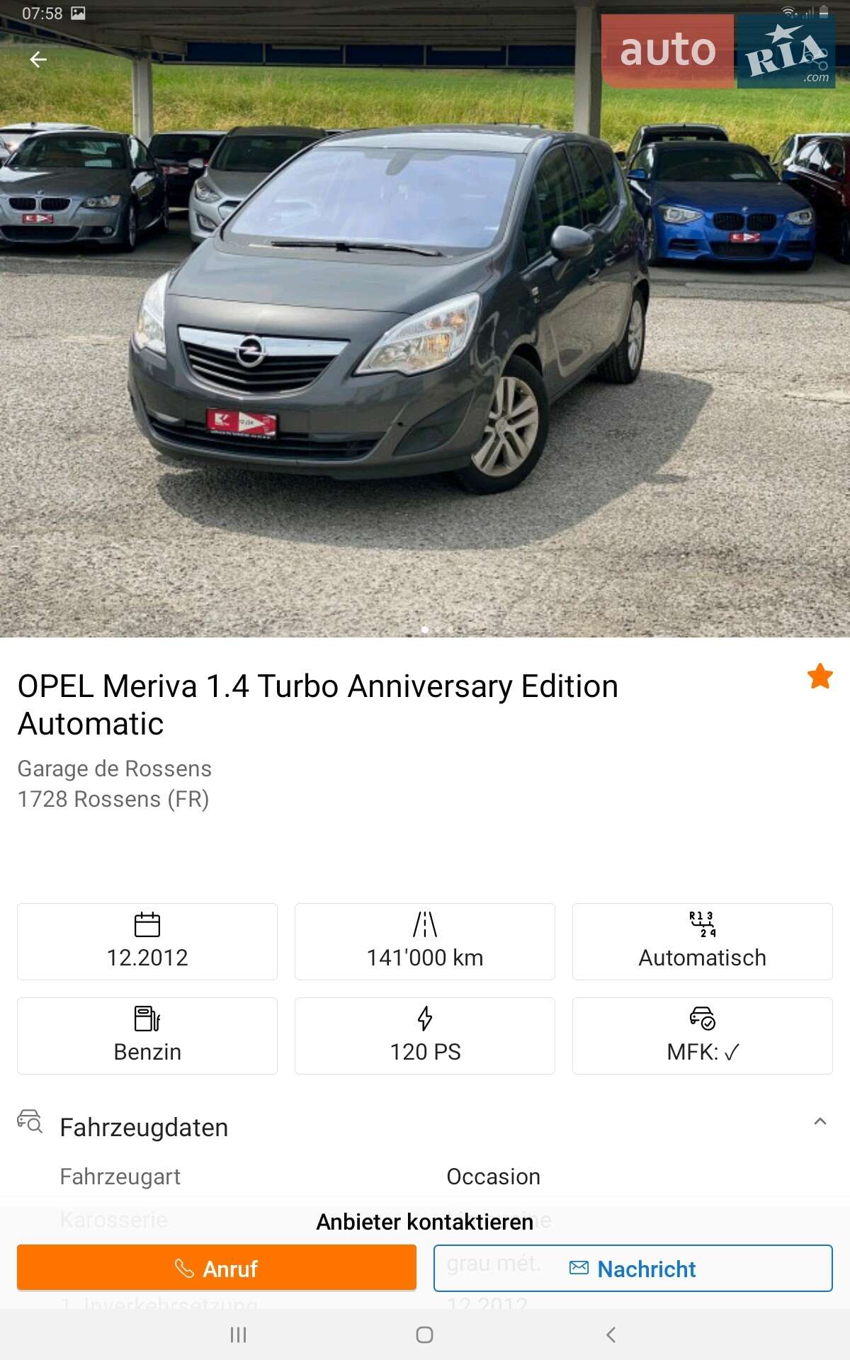Opel Meriva 2012 VIN W0LSD9EM8D4056505 фото оголошення 28 з 33