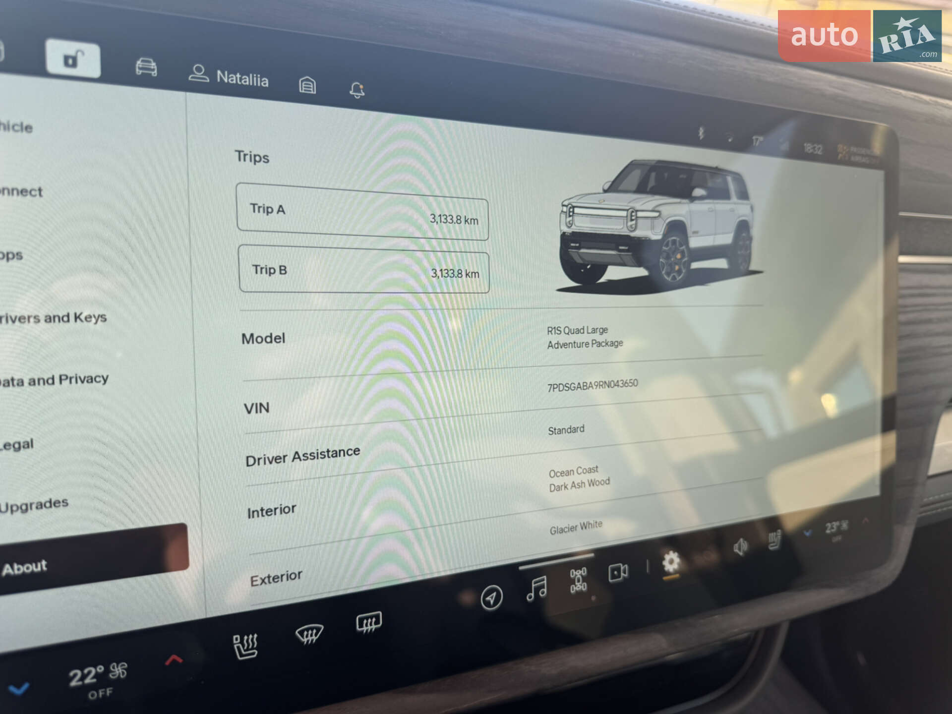 Rivian R1S 2024 VIN 7PDSGABA9RN043650 фото оголошення 17 з 45