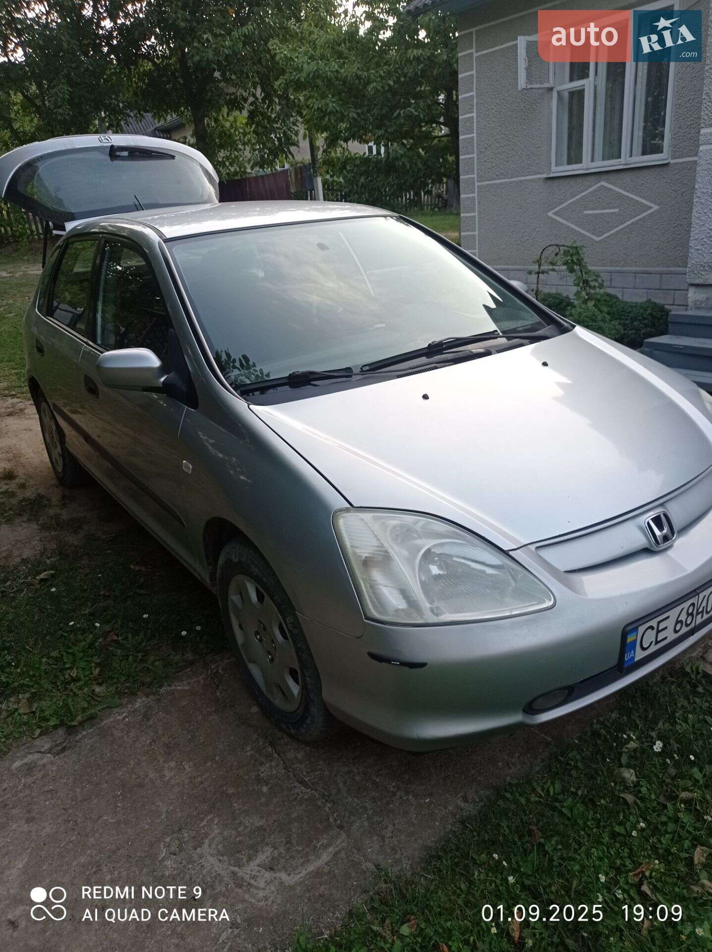Honda Civic 2003 VIN SHHEU97503U105179 фото оголошення 9 з 17