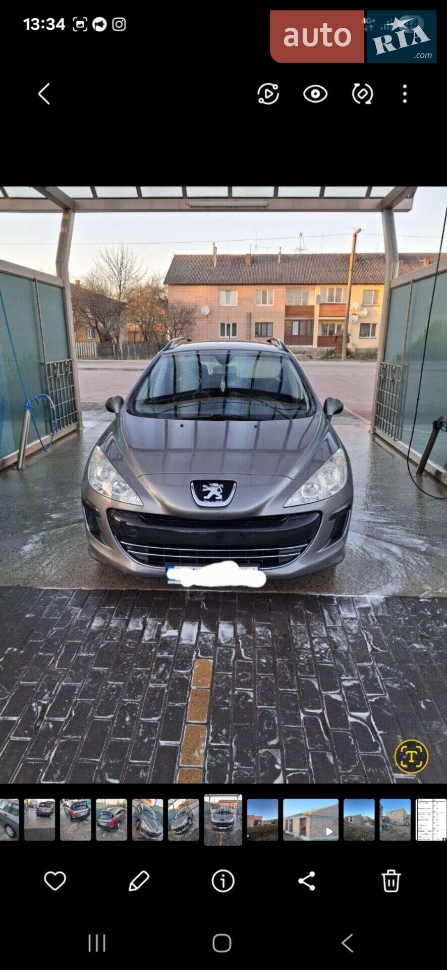 Peugeot 308 2009 VIN VF34E9HXC9S044191 фото оголошення 2 з 9