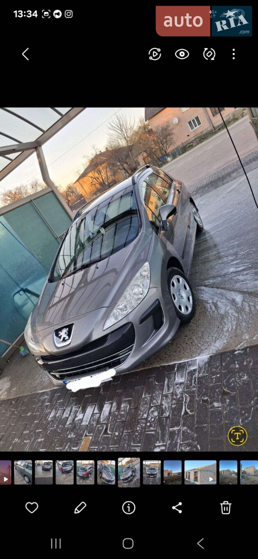 Peugeot 308 2009 VIN VF34E9HXC9S044191 фото оголошення 5 з 9