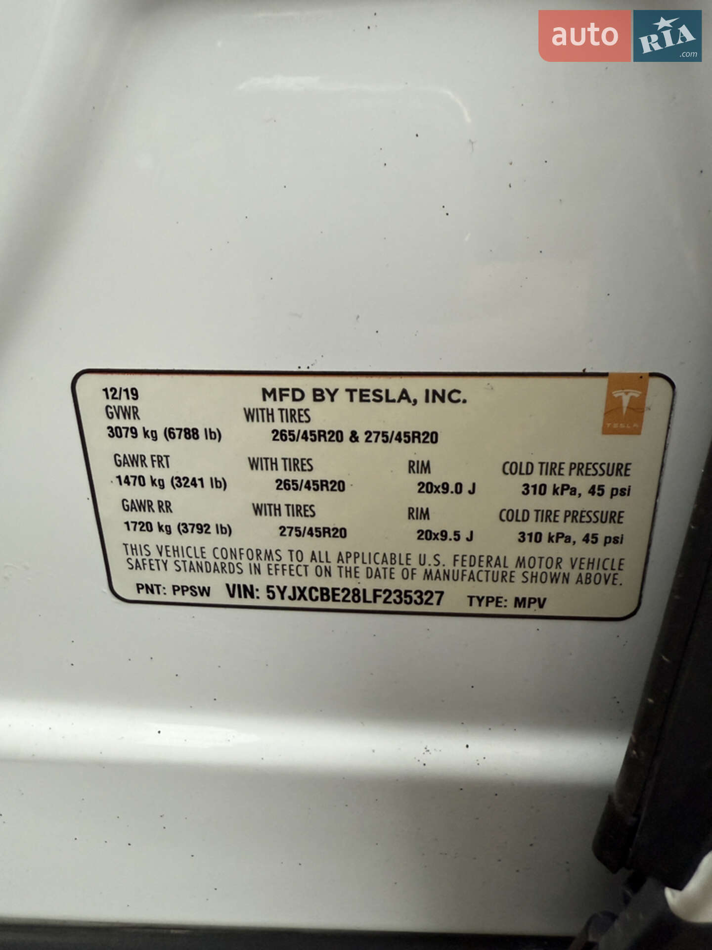 Tesla Model X 2019 VIN 5YJXCBE28LF235327 фото оголошення 30 з 38
