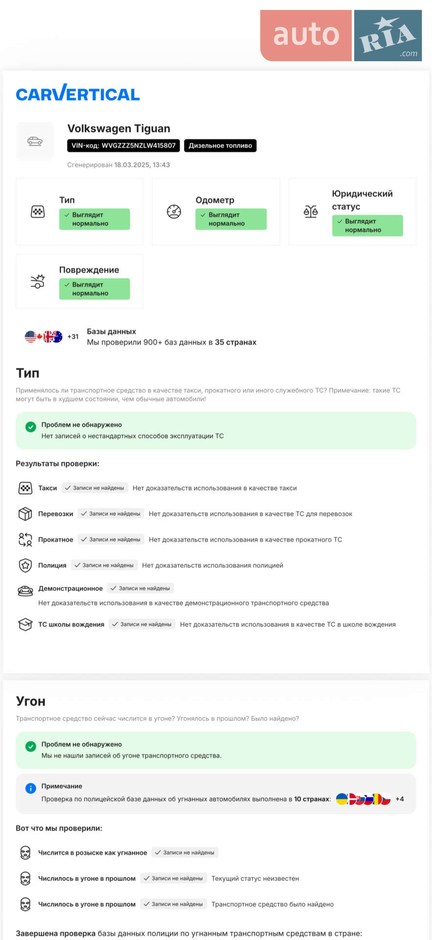 Volkswagen Tiguan 2020 VIN WVGZZZ5NZLW415807 фото оголошення 20 з 25