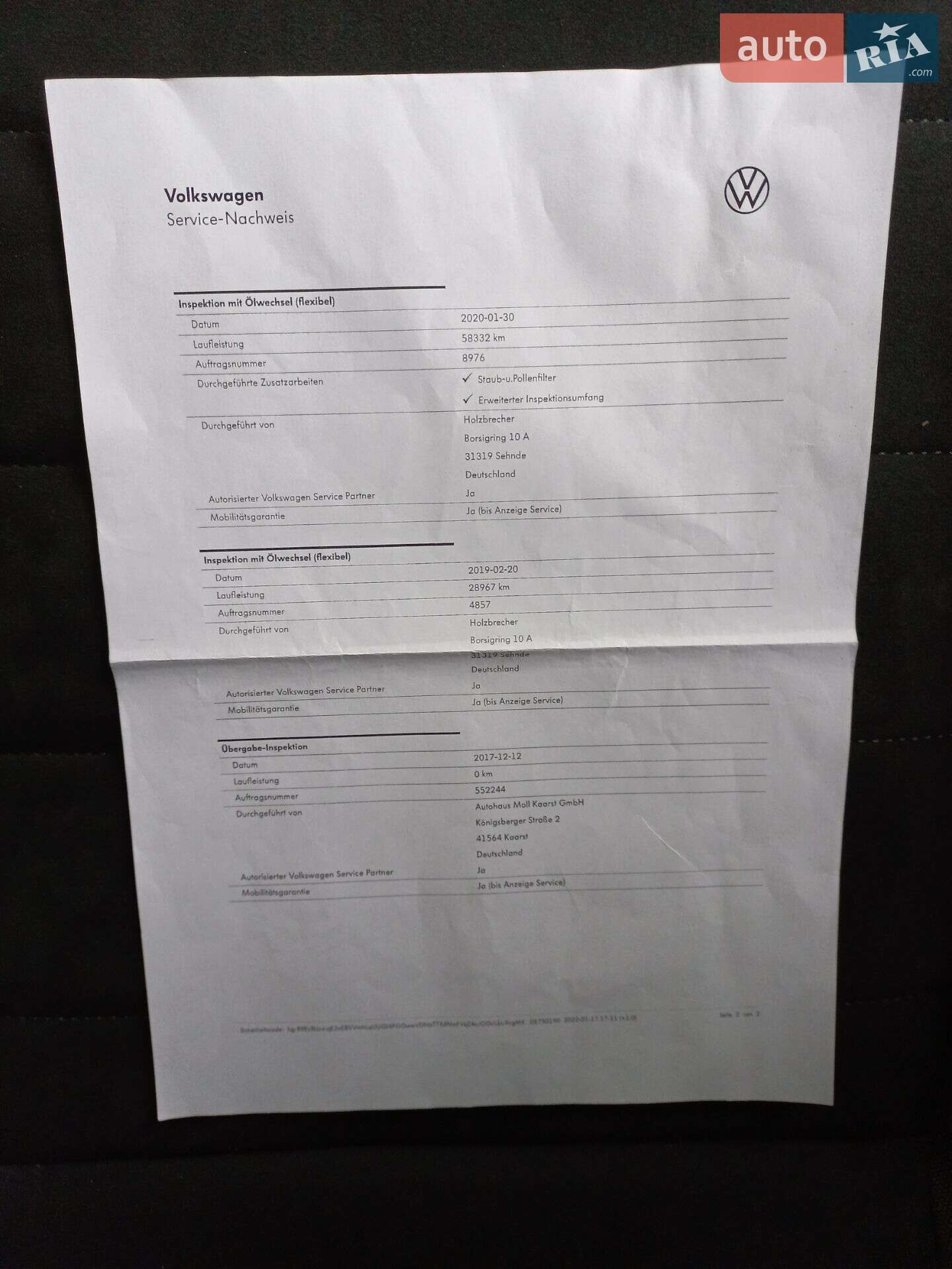 Volkswagen Golf 2017 VIN WVWZZZAUZJP552244 фото оголошення 16 з 120