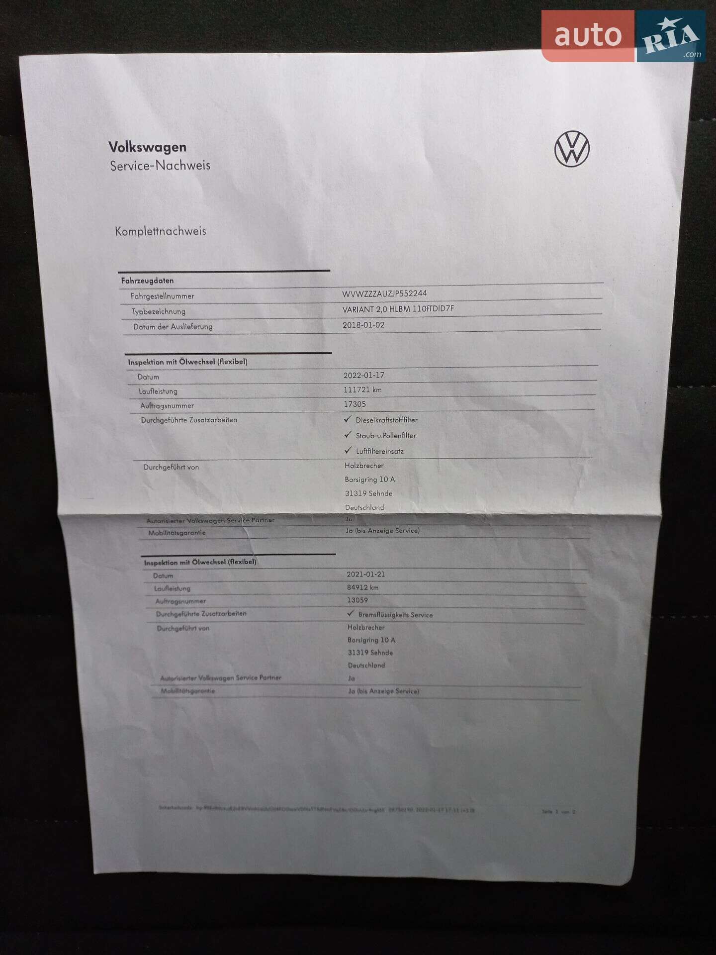Volkswagen Golf 2017 VIN WVWZZZAUZJP552244 фото оголошення 17 з 120