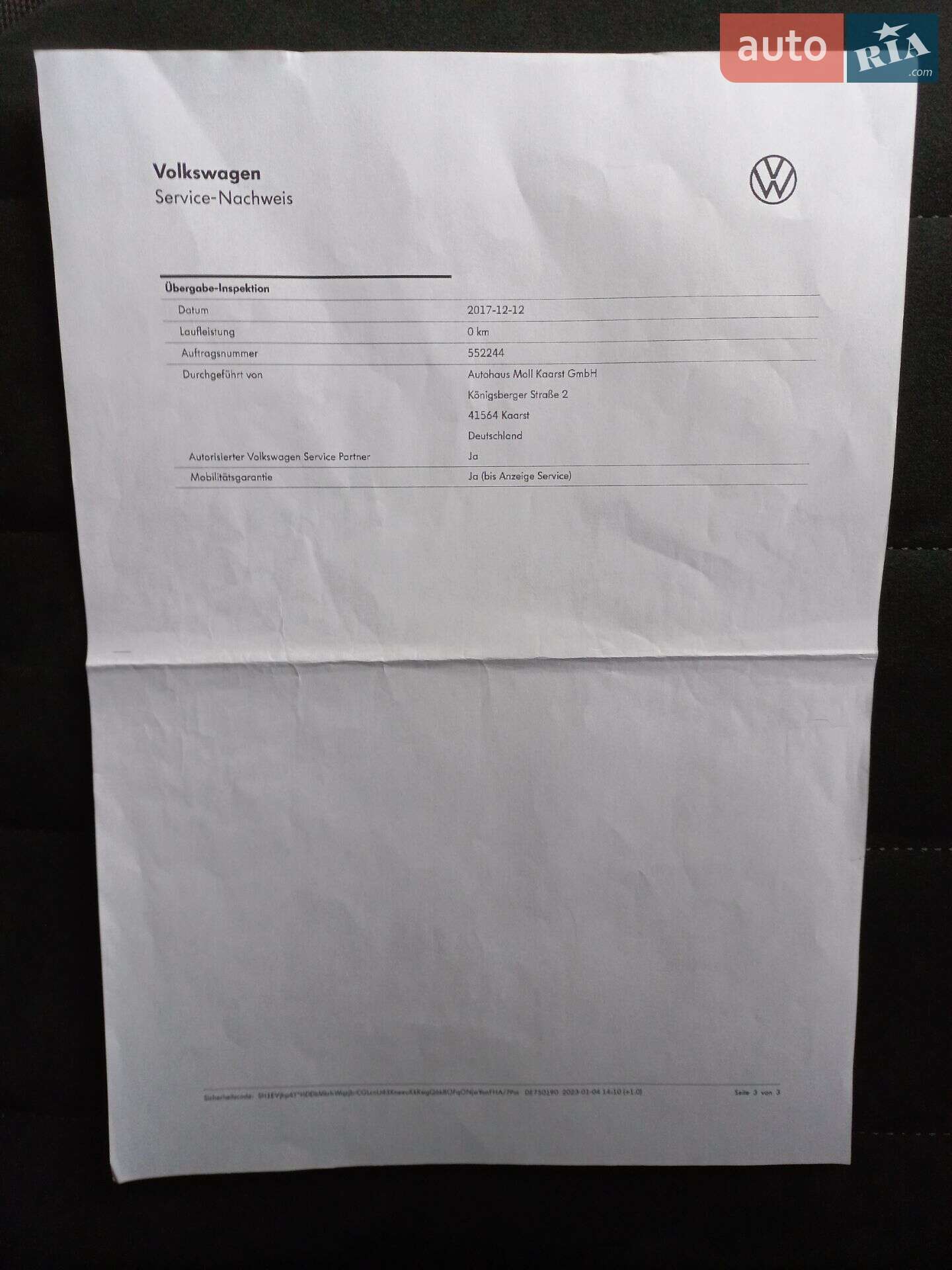 Volkswagen Golf 2017 VIN WVWZZZAUZJP552244 фото оголошення 24 з 120