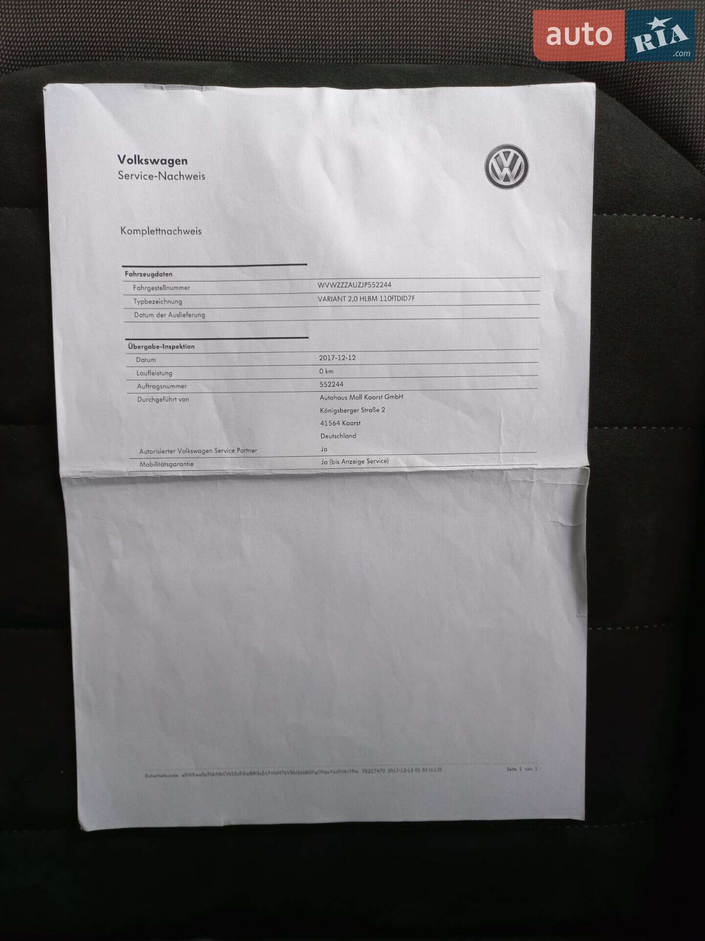 Volkswagen Golf 2017 VIN WVWZZZAUZJP552244 фото оголошення 62 з 120