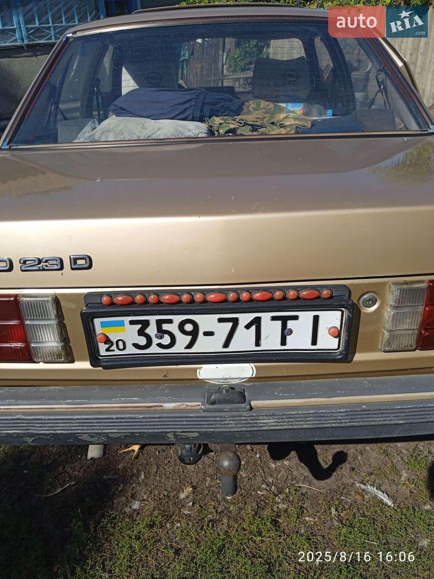 Opel Rekord 1984 VIN W0L000016E1031098 фото оголошення 6 з 10