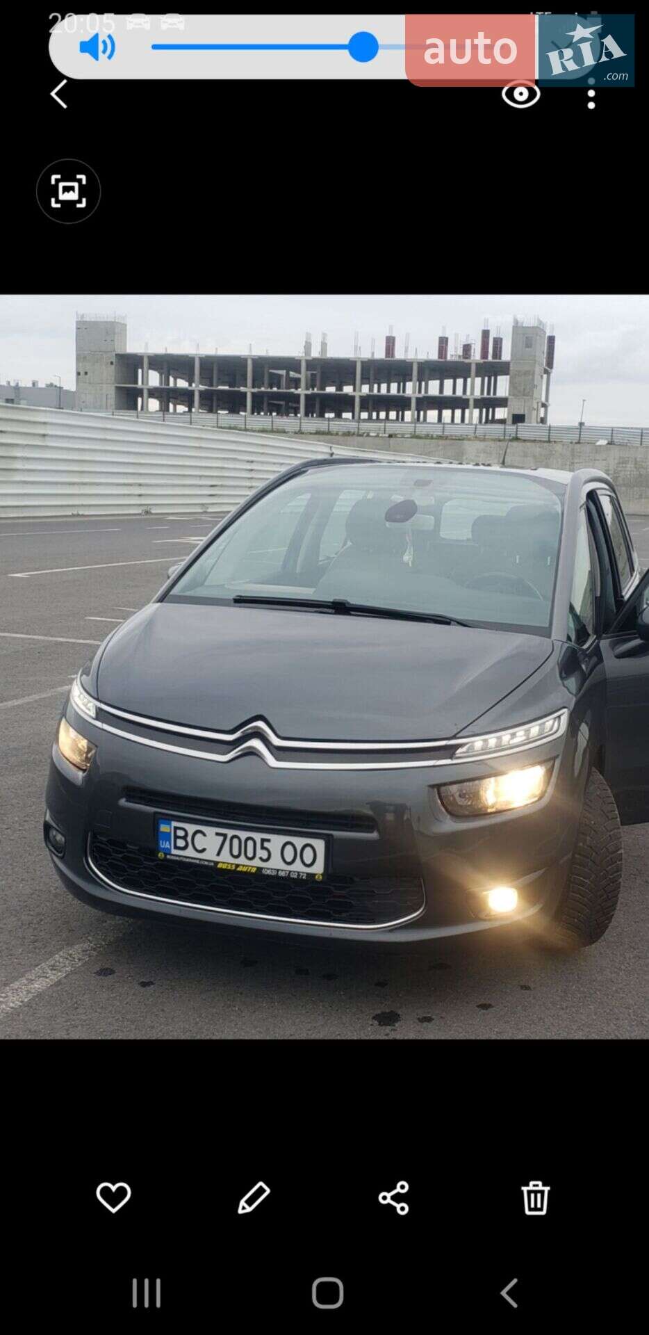 Citroen Grand C4 Picasso 2013 VIN VF73A9HC8DJ778163 фото оголошення 7 з 25
