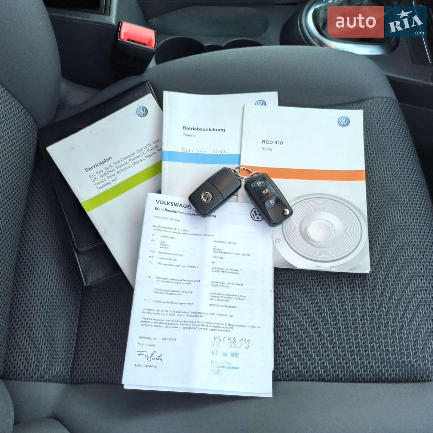 Volkswagen Touran 2011 VIN WVGZZZ1TZCW066091 фото оголошення 57 з 66