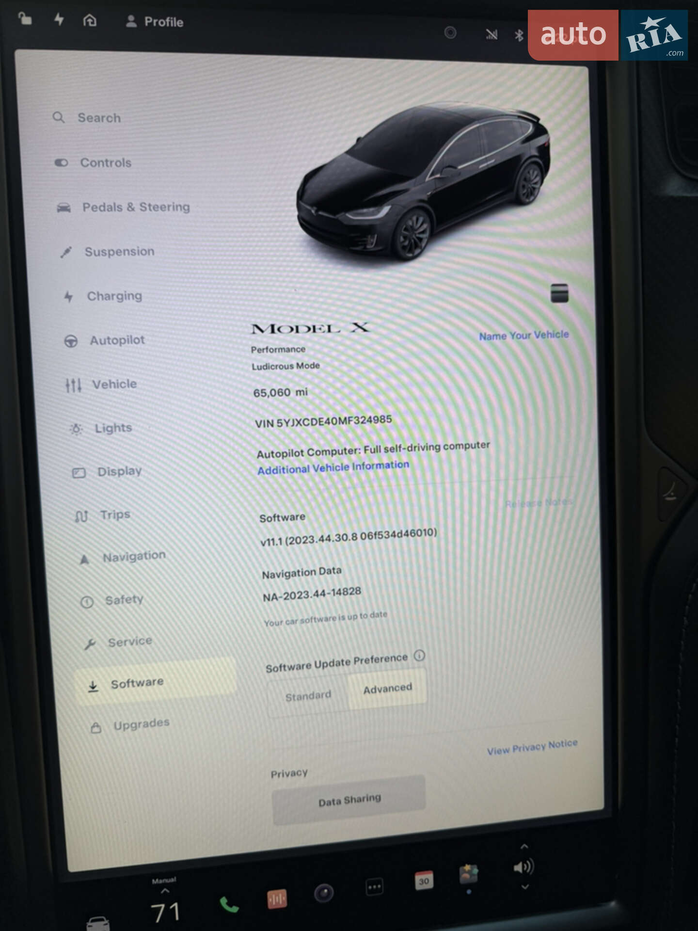 Tesla Model X 2020 VIN 5YJXCDE40MF324985 фото оголошення 10 з 10