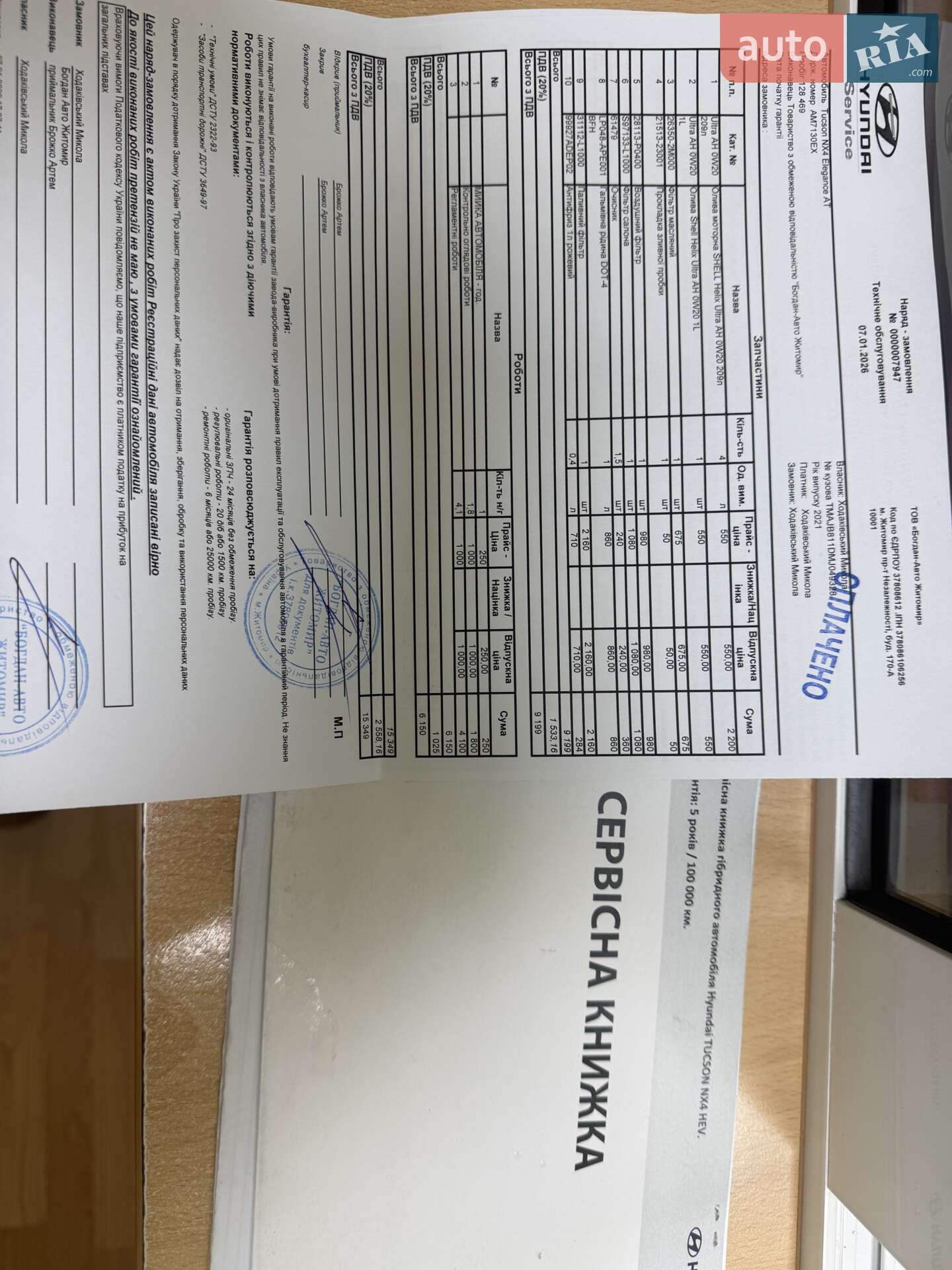 Hyundai Tucson 2021 VIN TMAJB811DMJ049328 фото оголошення 6 з 22