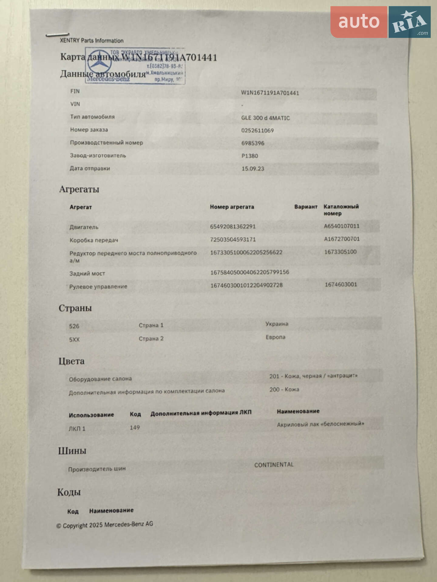 Mercedes-Benz GLE-Class 2022 VIN W1N1671191A701441 фото оголошення 88 з 97
