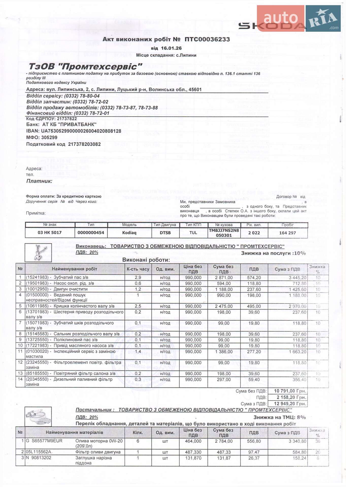 Skoda Kodiaq 2022 VIN TMBJJ7NS2N8050301 фото оголошення 86 з 89