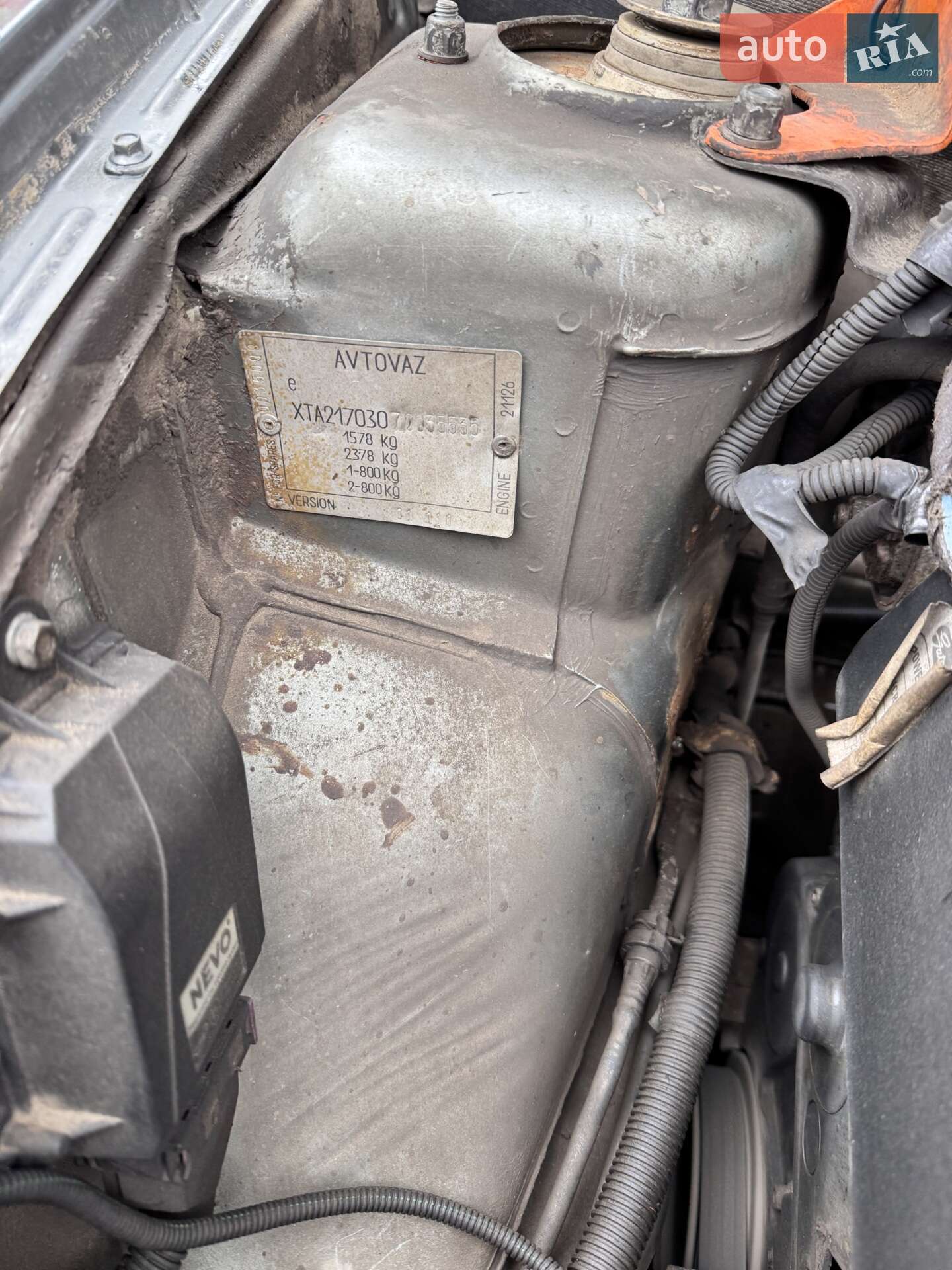 ВАЗ / Lada 2170 Priora 2007 VIN XTA21703070035535 фото оголошення 4 з 14