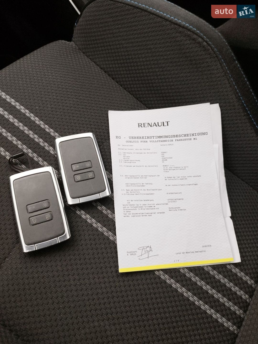 Renault Megane 2018 VIN VF1RFB00760421979 фото оголошення 37 з 37