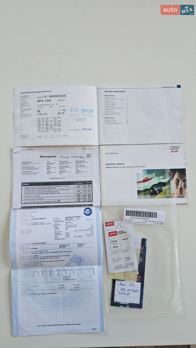 Audi A3 2006 VIN WAUZZZ8P36A200339 фото оголошення 22 з 24