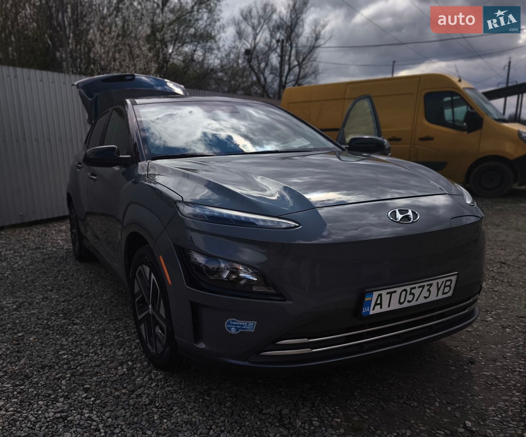 Hyundai Kona Electric 2021 VIN KM8K23AG4NU141181 фото оголошення 2 з 8