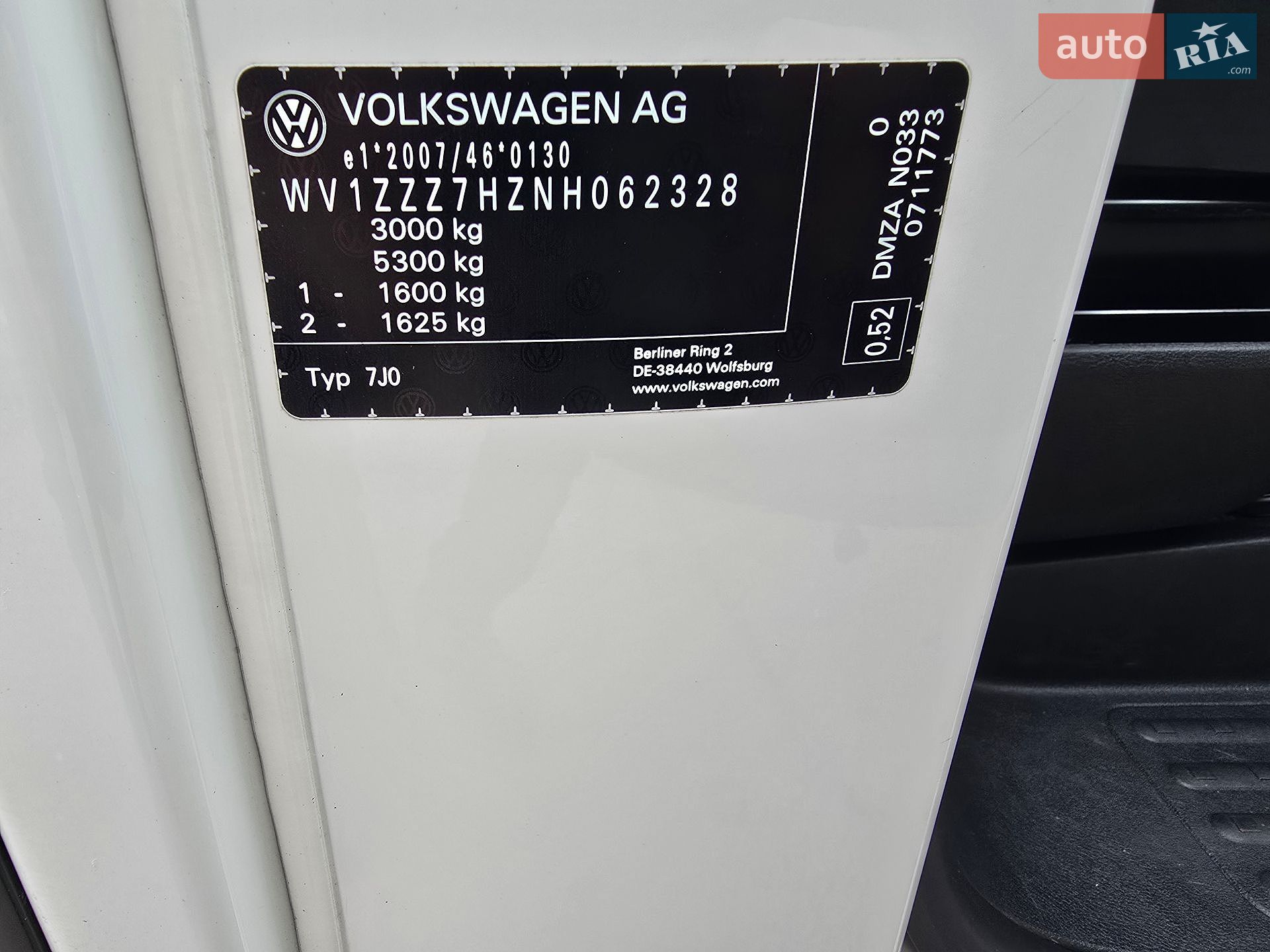 Volkswagen Transporter 2022 VIN WV1ZZZ7HZNH062328 фото оголошення 20 з 58