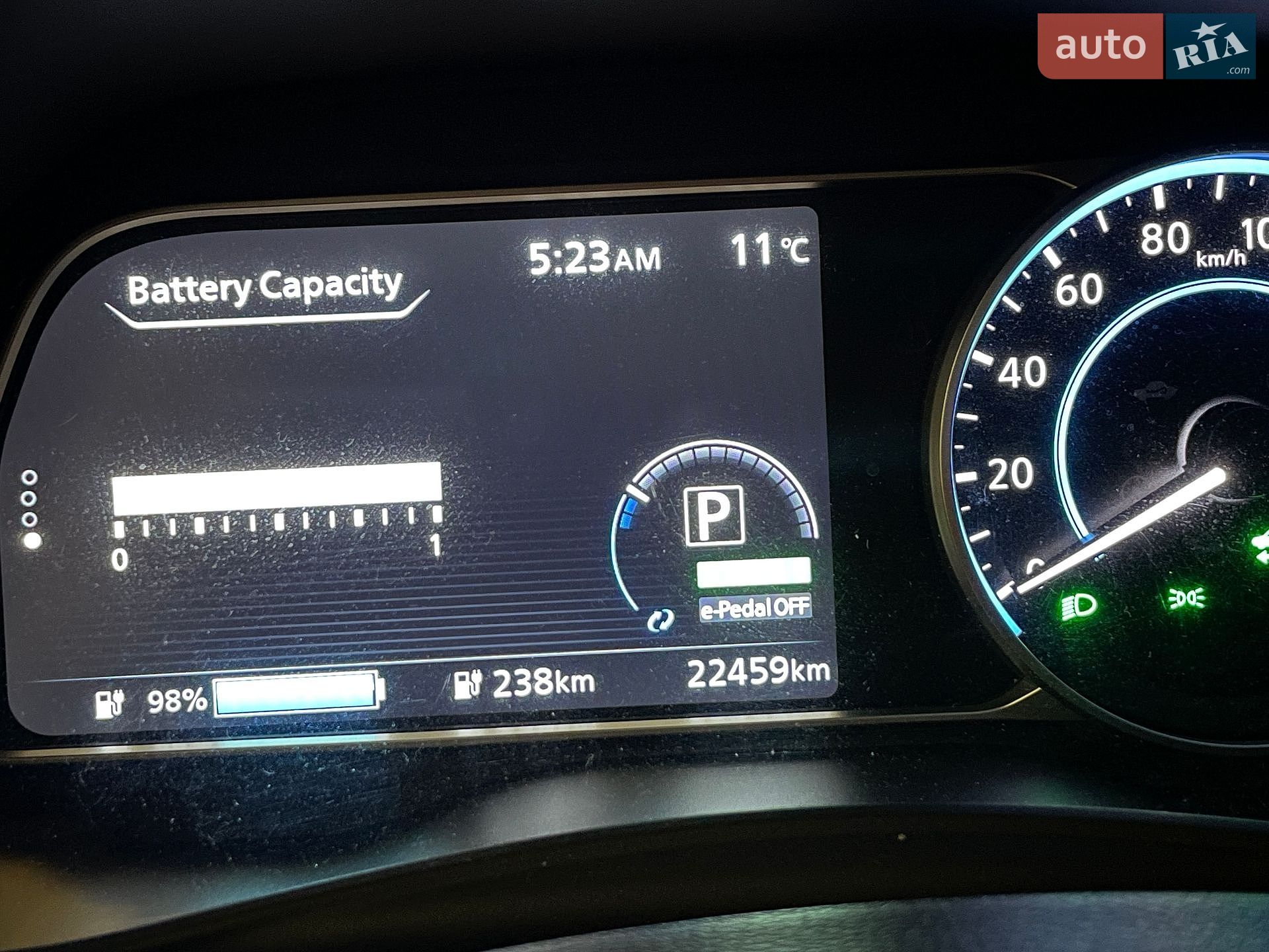 Nissan Leaf 2021 VIN SJNFAAZE1U0142686 фото оголошення 2 з 12