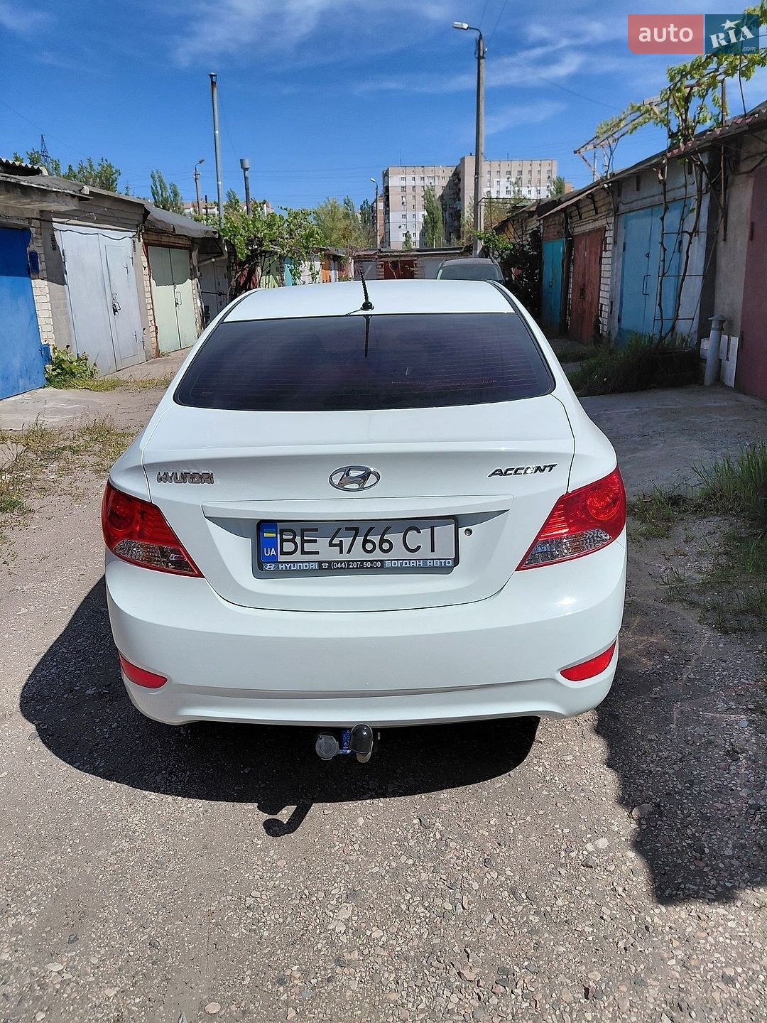 Hyundai Accent 2013 VIN Z94CU41CACR193100 фото оголошення 2 з 17
