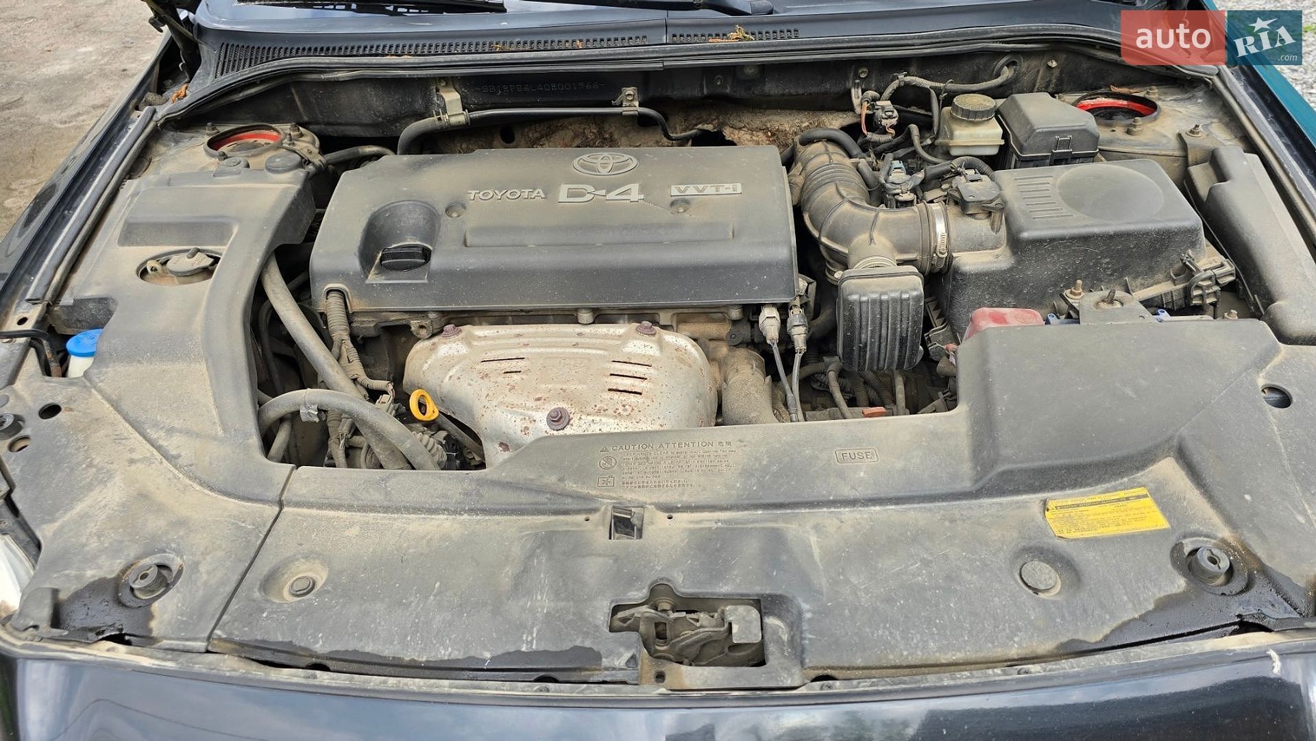 Toyota Avensis 2003 VIN SB1EP56L40E001966 фото оголошення 8 з 9