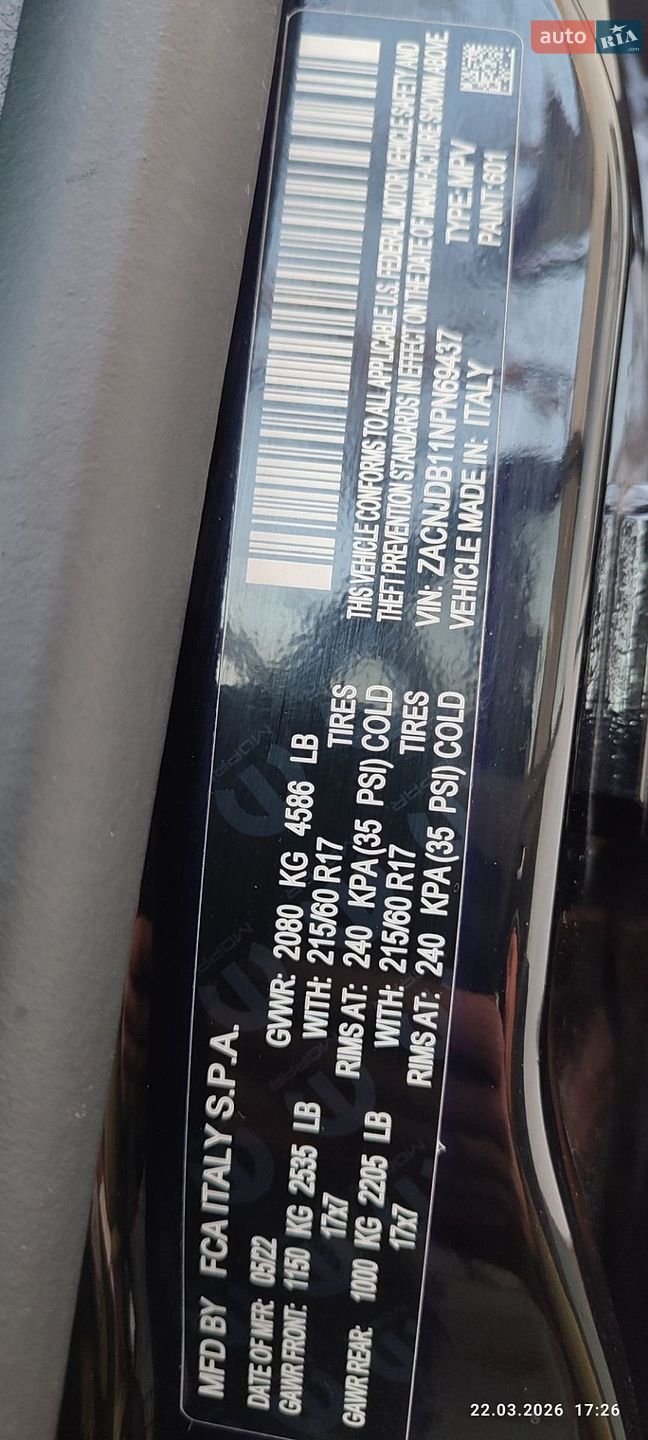Jeep Renegade 2022 VIN ZACNJDB11NPN69437 фото оголошення 21 з 112
