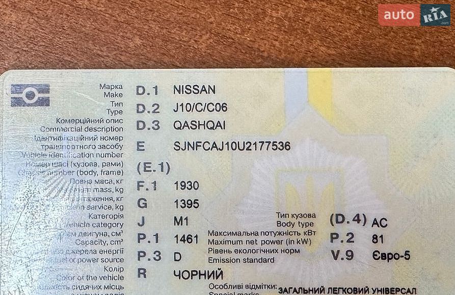 Nissan Qashqai 2010 VIN SJNFCAJ10U2177536 фото оголошення 37 з 38
