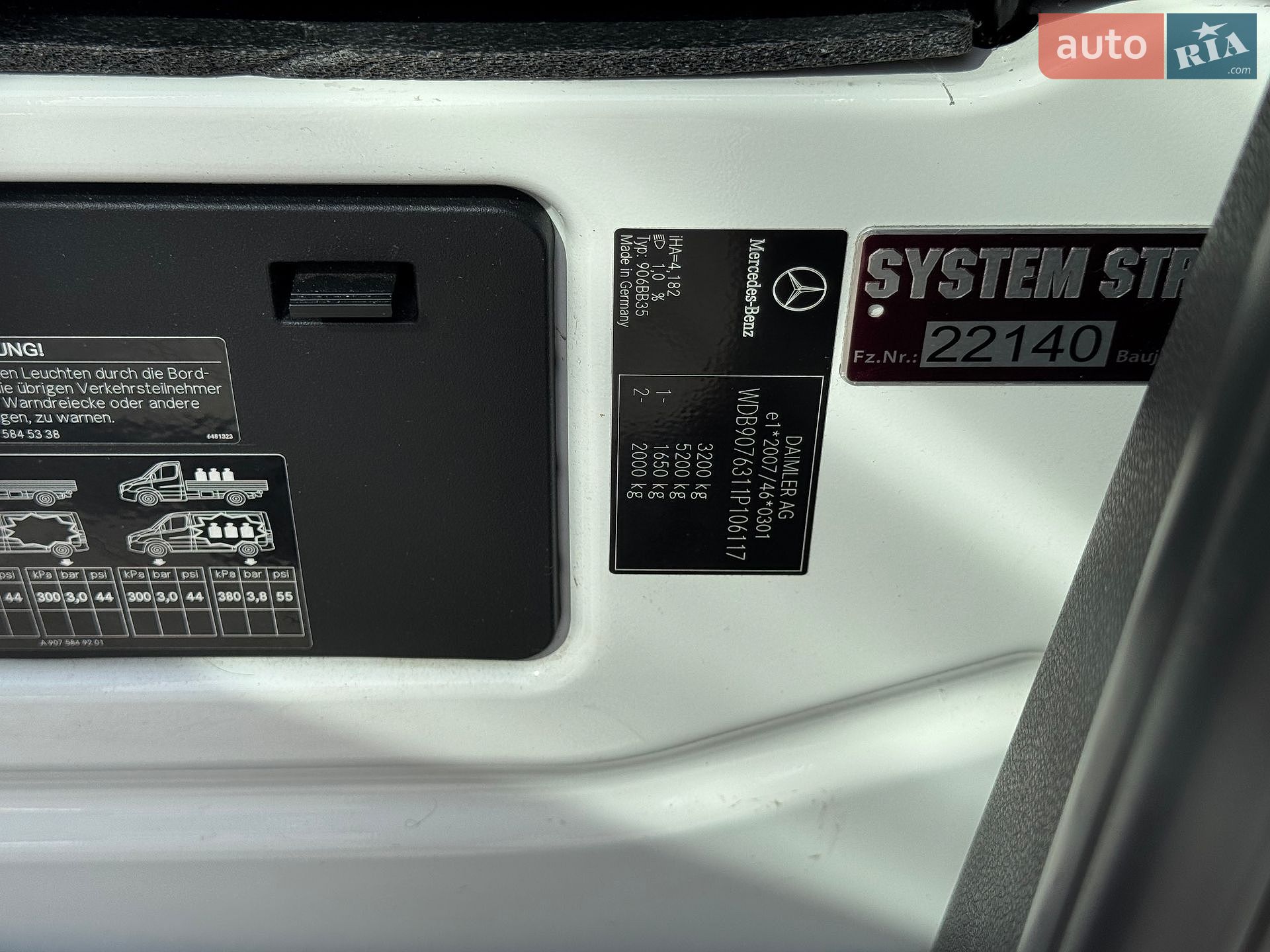 Mercedes-Benz Sprinter 2019 VIN WDB9076311P106117 фото оголошення 20 з 32