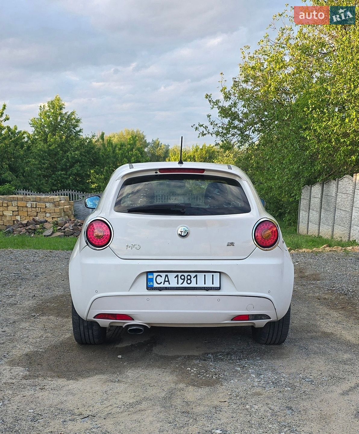 Alfa Romeo MiTo 2010 VIN ZAR95500001108454 фото оголошення 3 з 8