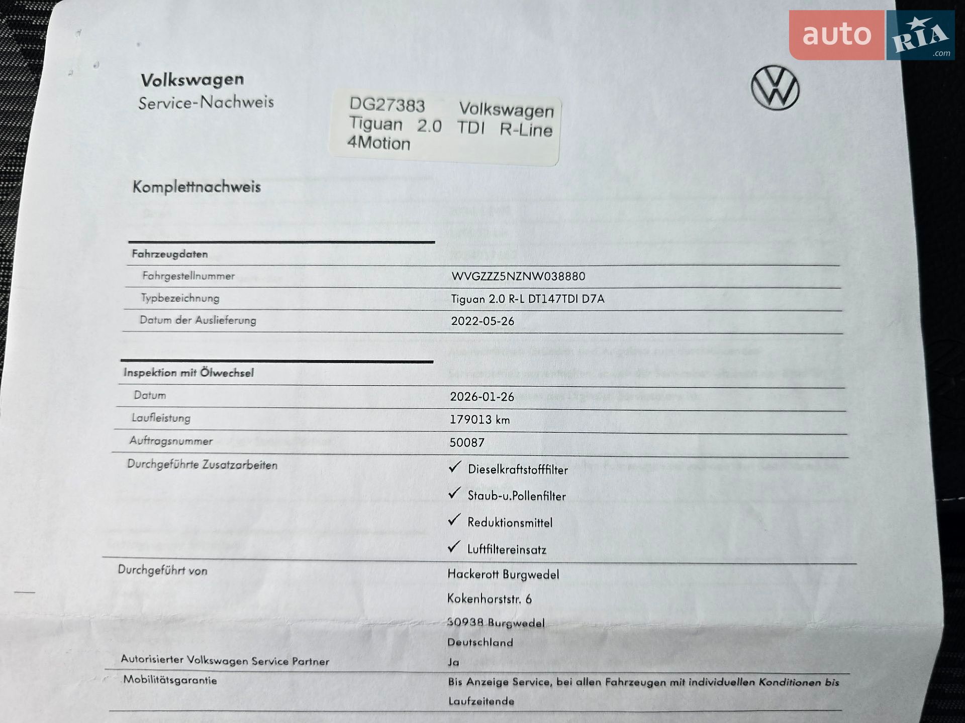 Volkswagen Tiguan 2022 VIN WVGZZZ5NZNW038880 фото оголошення 86 з 90
