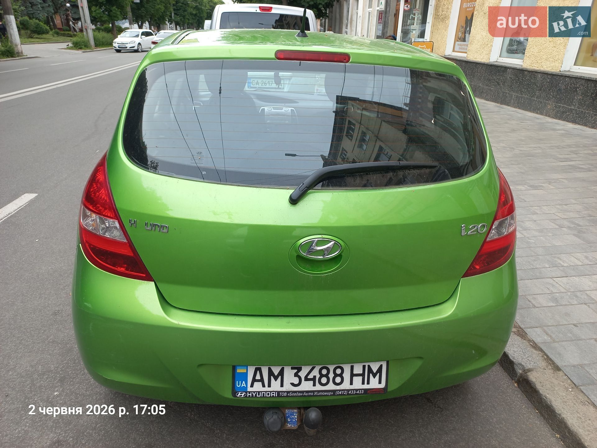 Hyundai i20 2011 VIN MALBB51CBCM356791 фото оголошення 11 з 17
