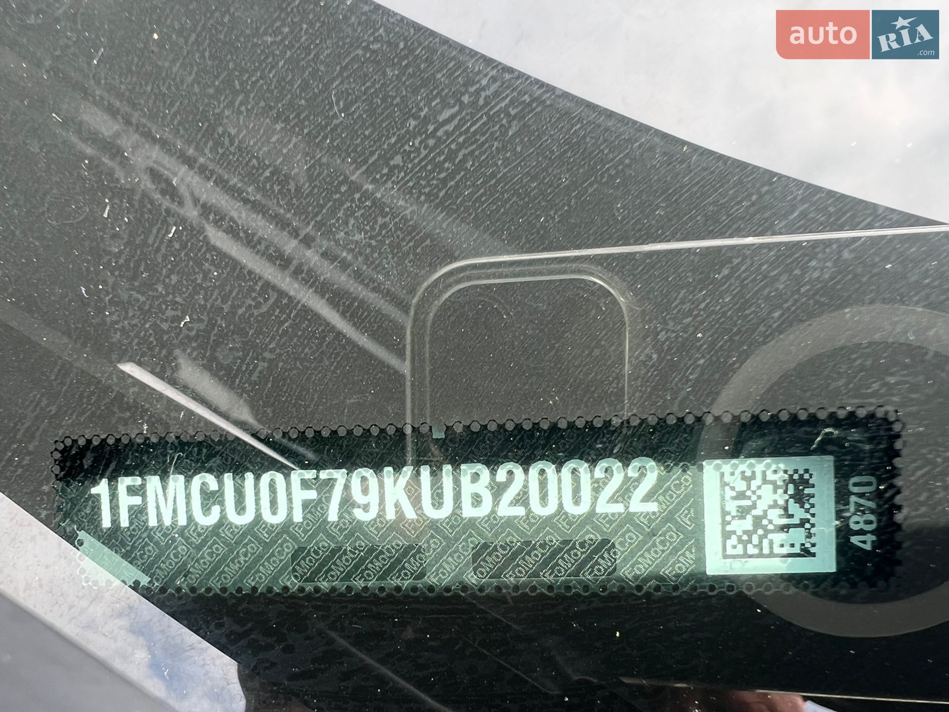 Ford Escape 2019 VIN 1FMCU0F79KUB20022 фото оголошення 7 з 20